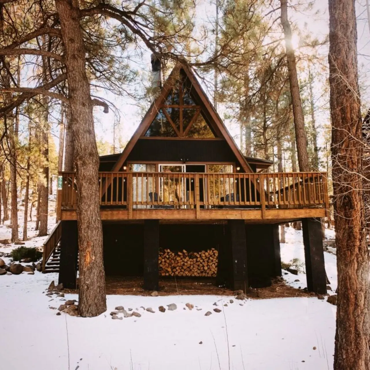Mtn Modern A-Frame Retreat 9