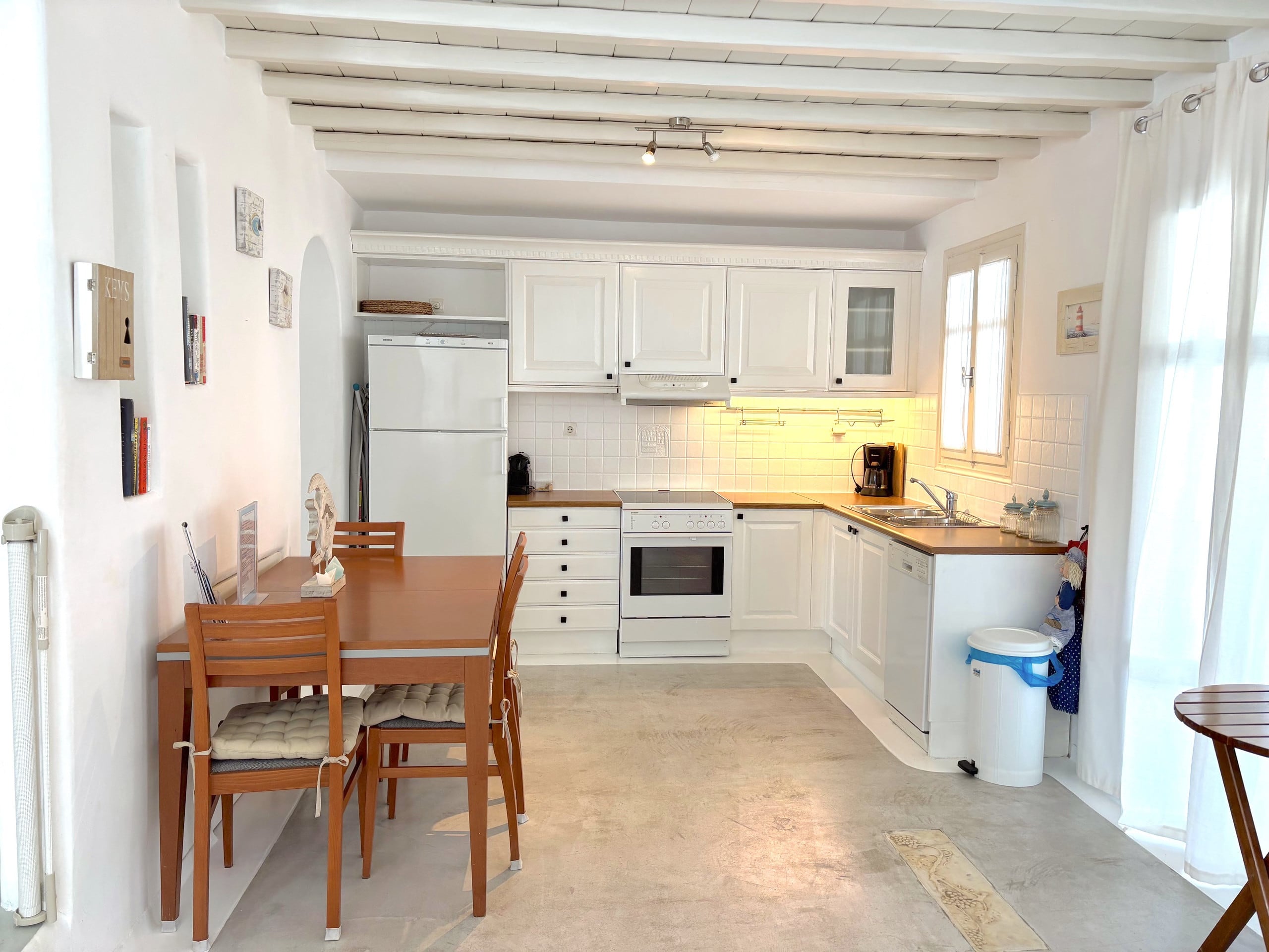 Anthos House steps from Ornos Beach 12