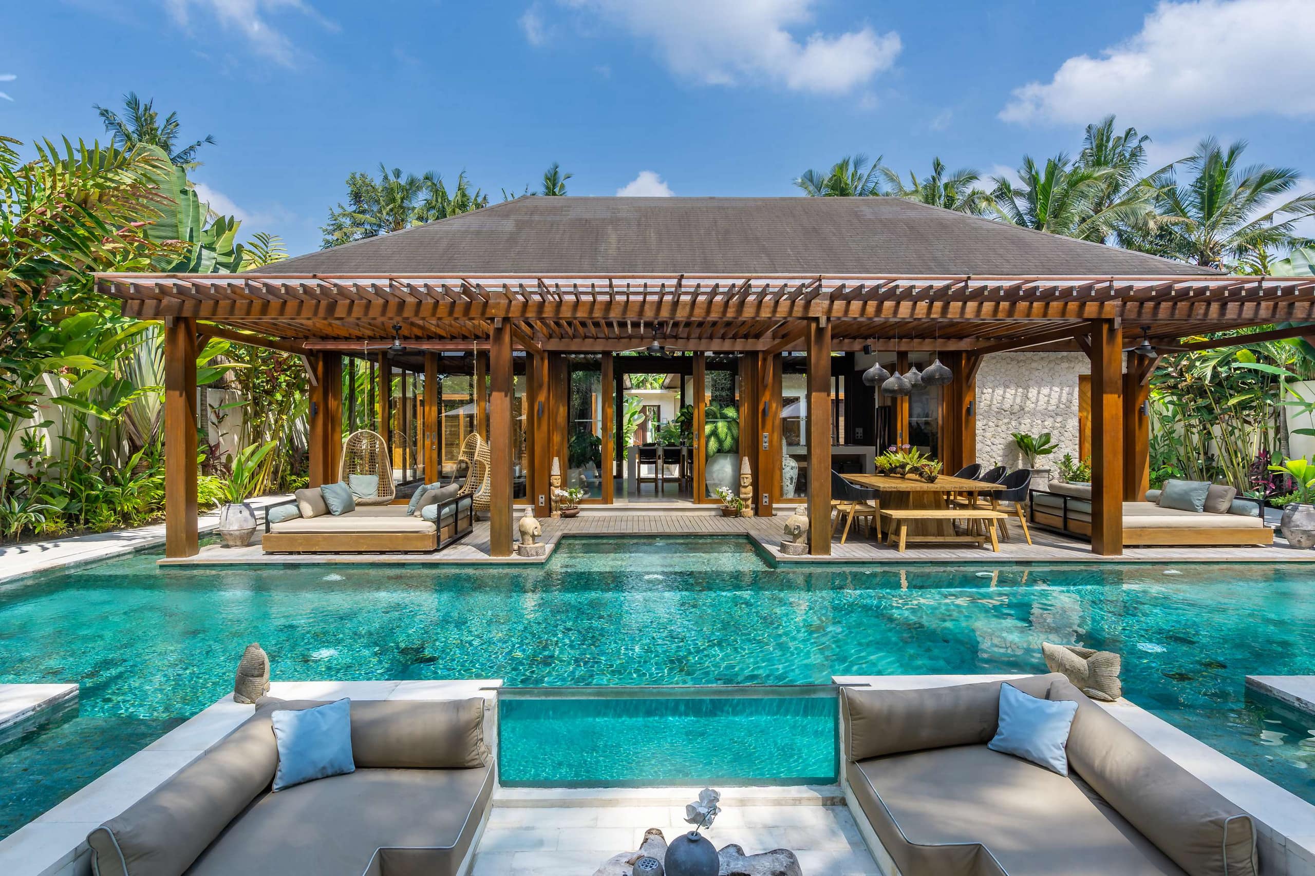 Orion 5BR Villa in Ubud: Pool and Jungle View