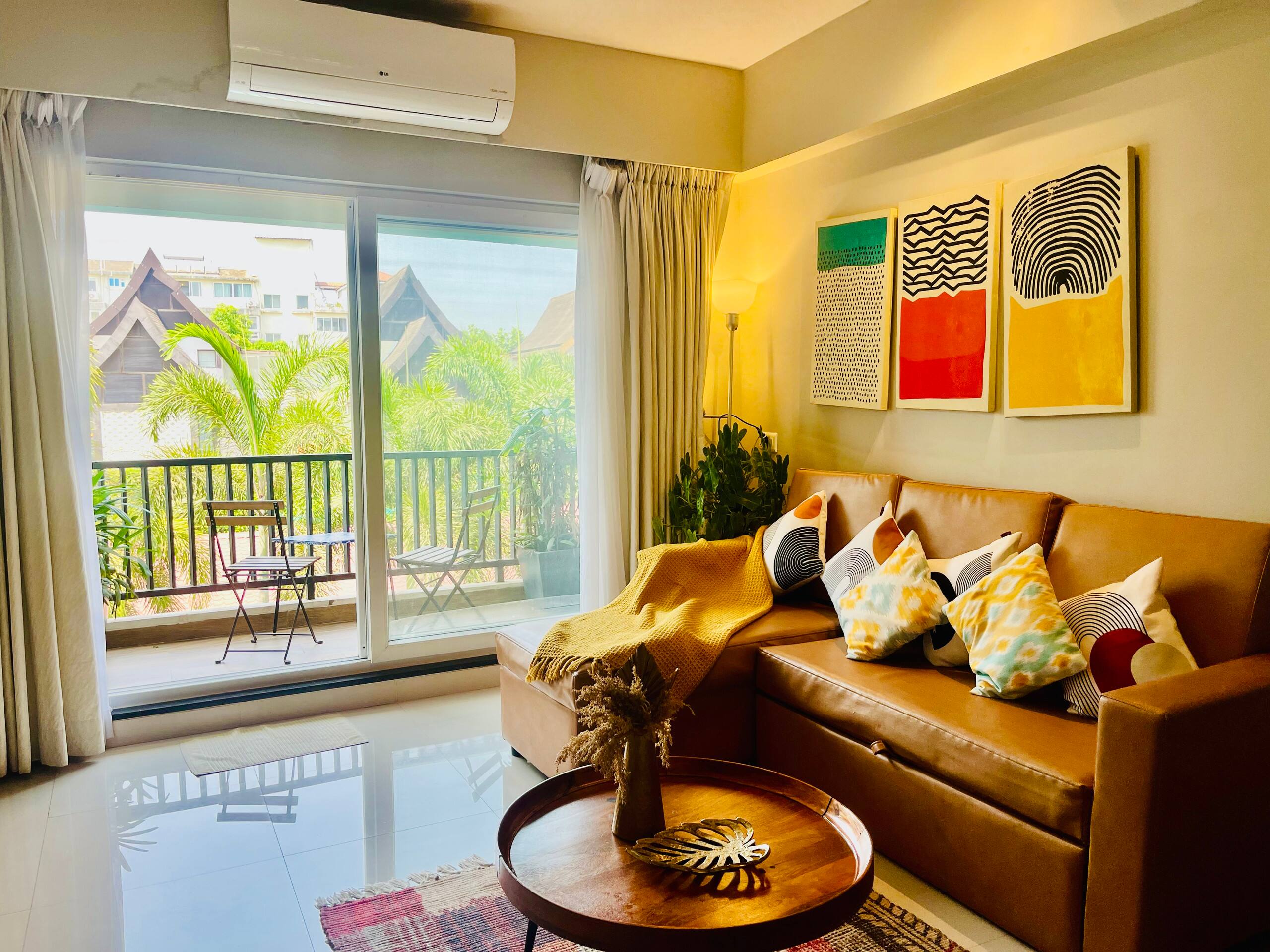 Ripples:Pool facing/RiverView/7 mins to the beach 30
