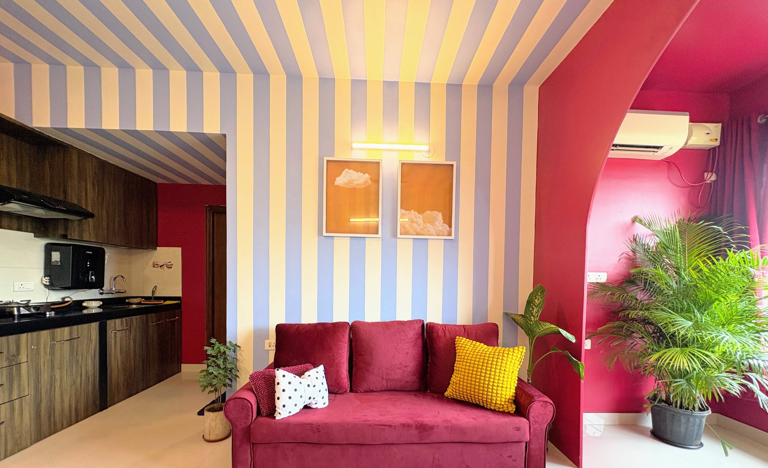 Cabana - 1bhk, 2 mins walk from beach 12