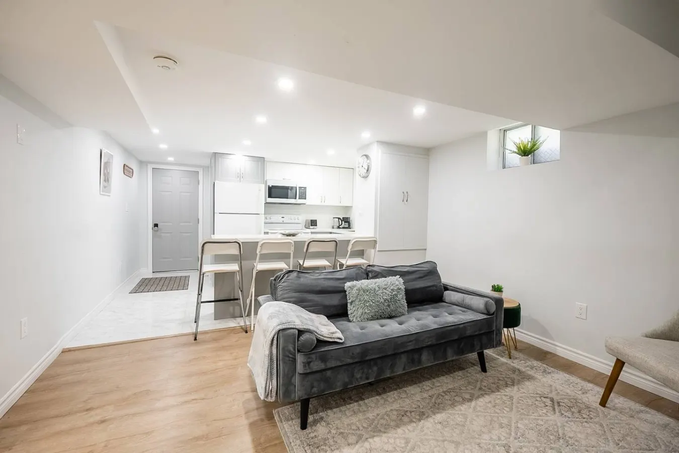 Bright 2BR Lower Level Sleeps 4 Private Entry 1