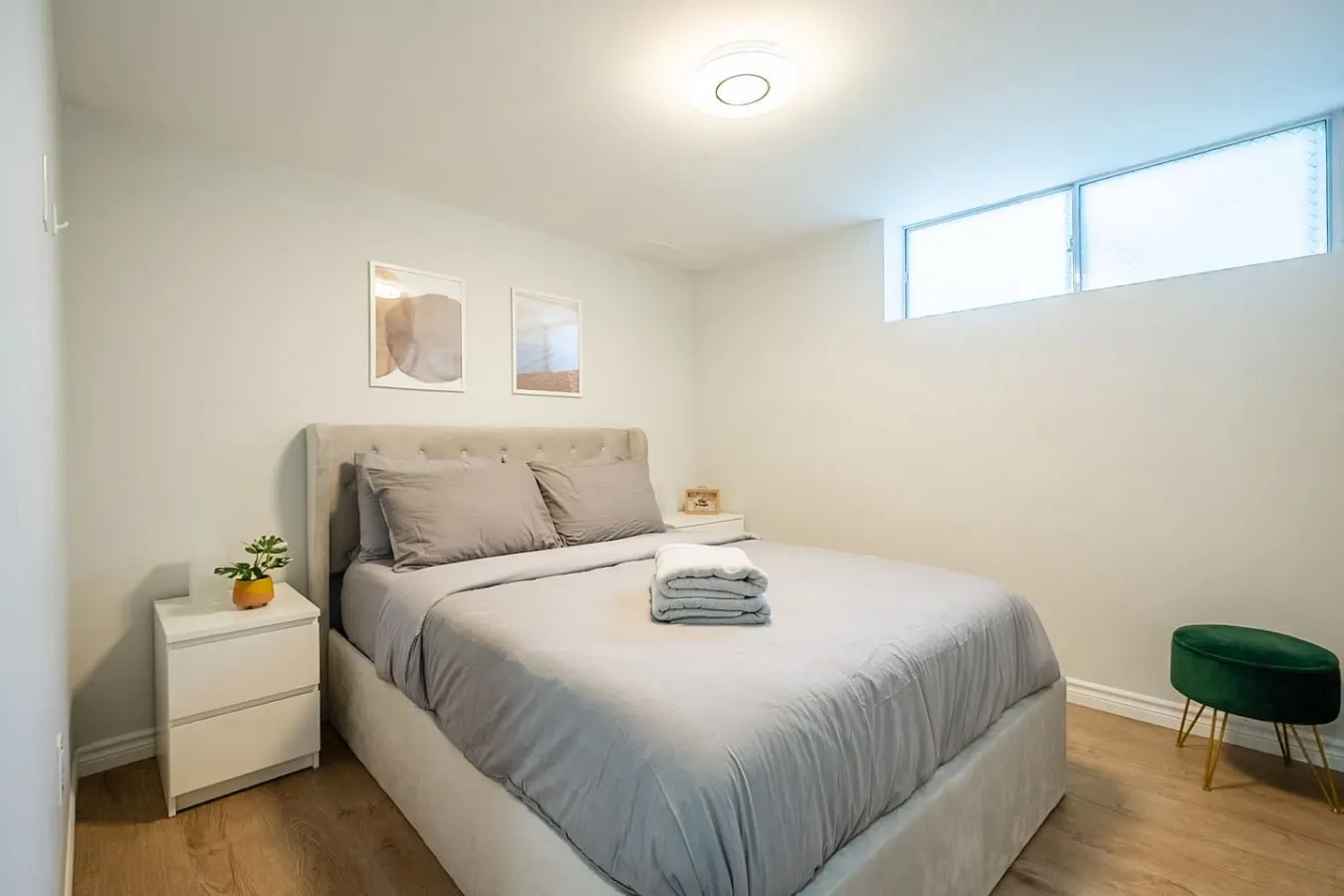 Bright 2BR Lower Level Sleeps 4 Private Entry 3