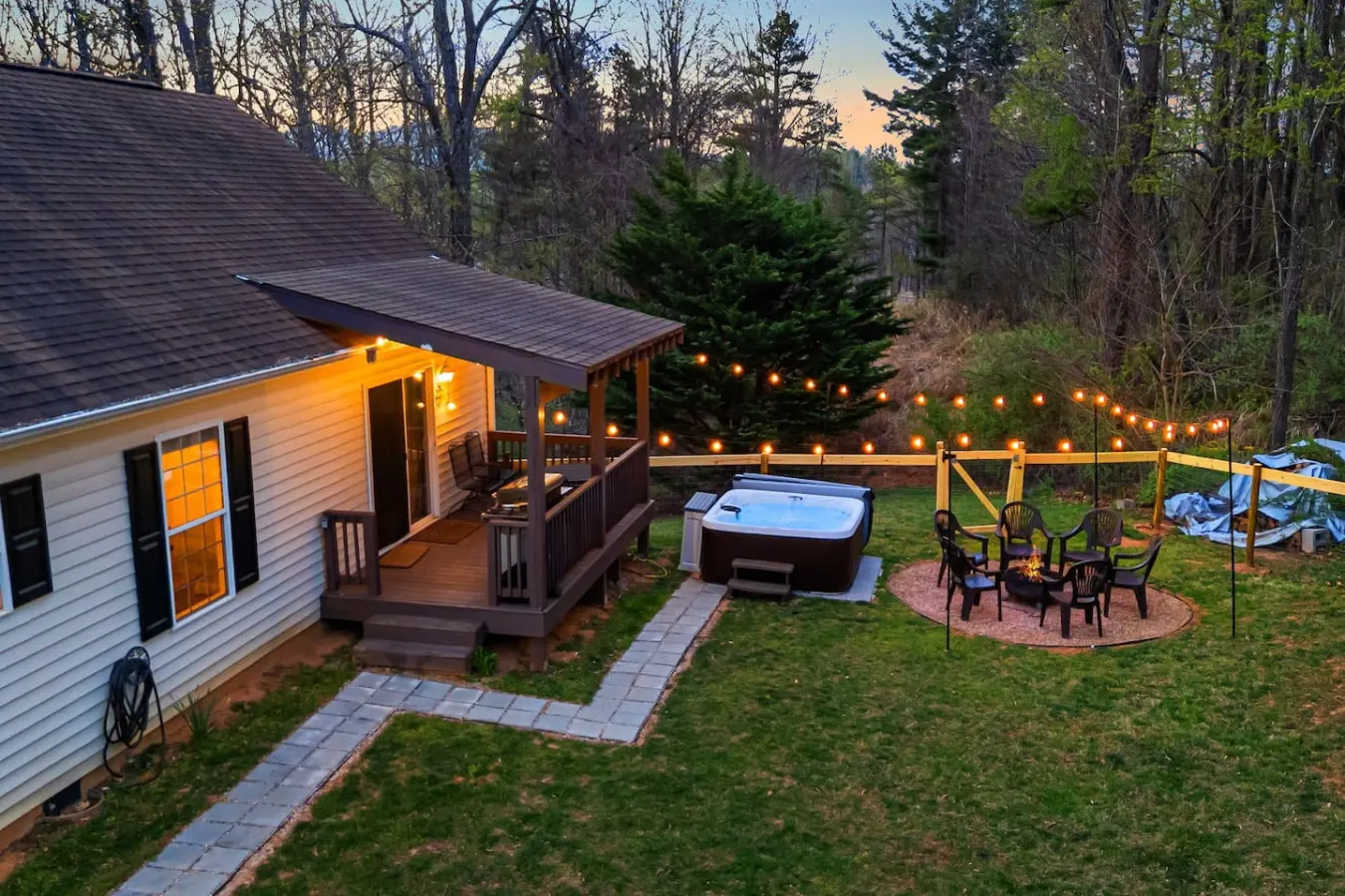 15 Min to DT AVL Hot Tub, Fire Pit & Fenced Yard 11