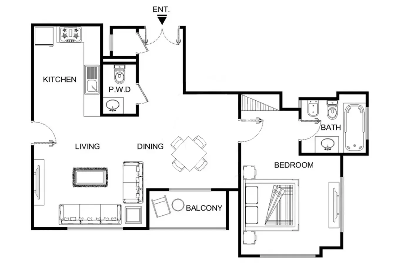 LUX The JBR Marina View Suite 2 20