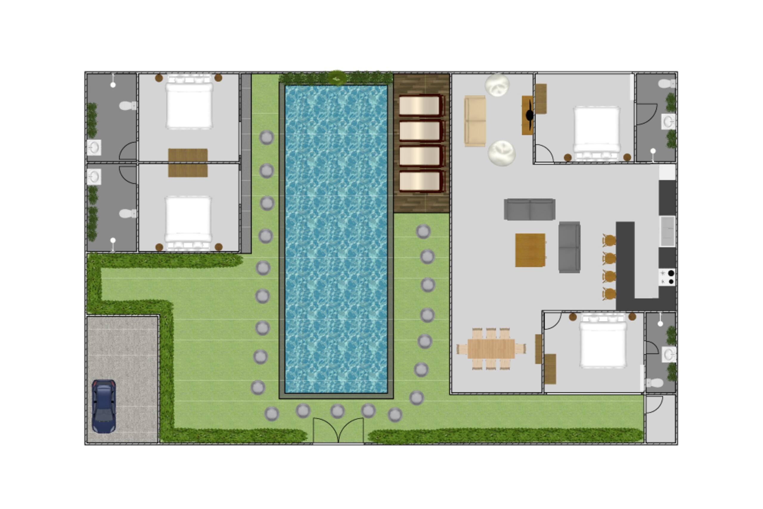 Villa Tinn Tamm - Central Seminyak Oberoi 16