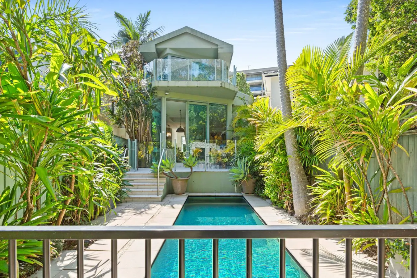 Sun-Drenched Glasshouse Retreat + Pool