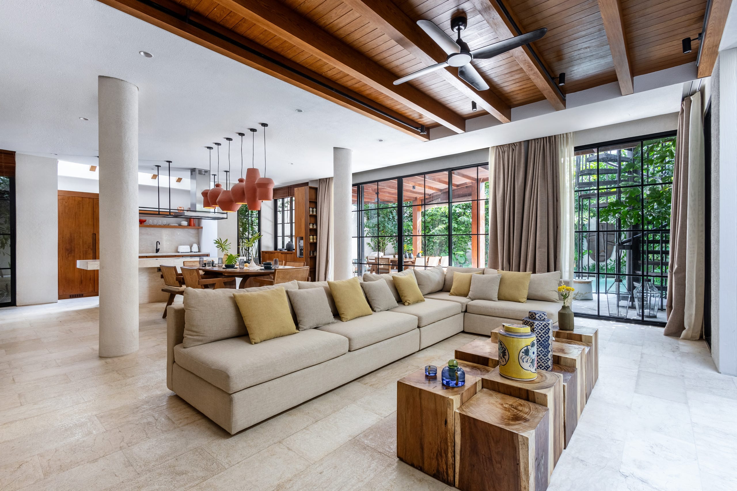 Lux 3BR Rooftop BBQ | near FINNS Atlas | Berawa 7
