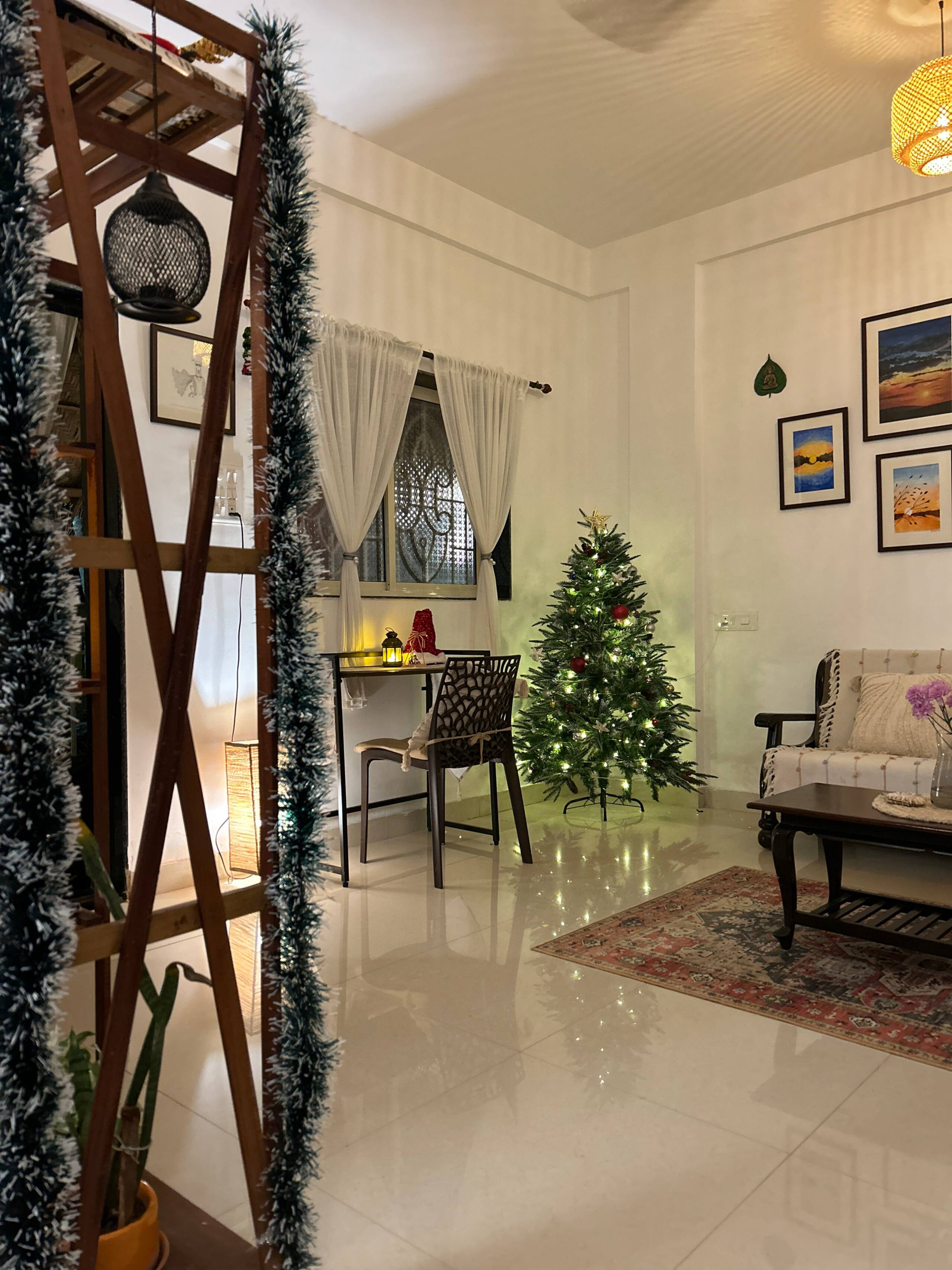 Casa Melosa/1BHK villa/3 min walk to Ashwem beach 19