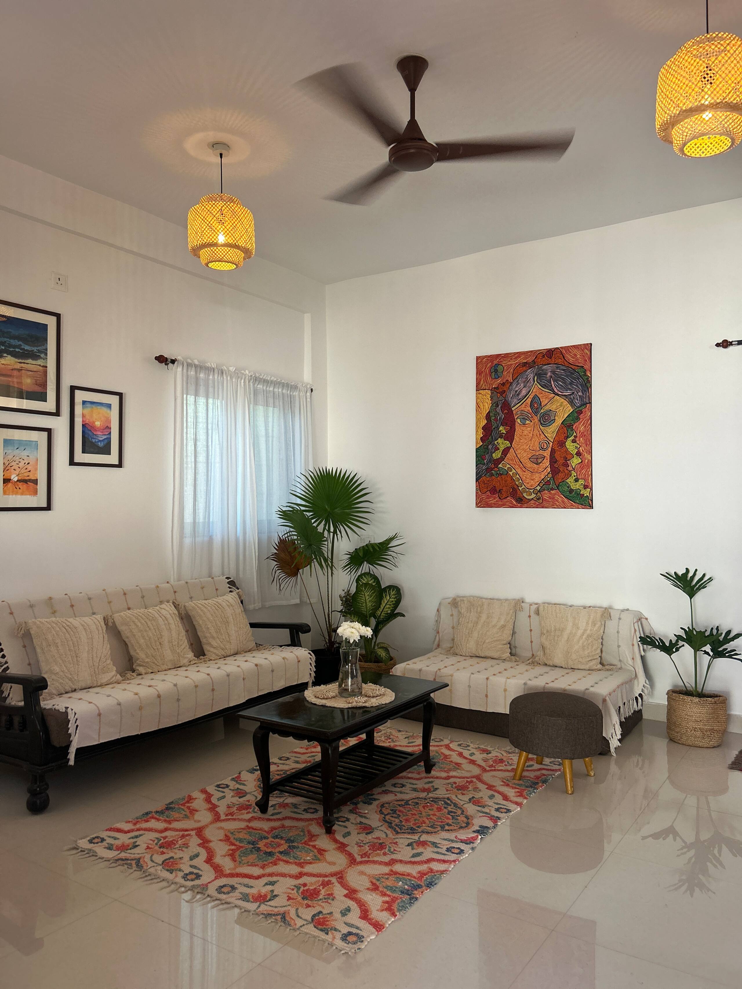 Casa Melosa/1BHK villa/3 min walk to Ashwem beach 11