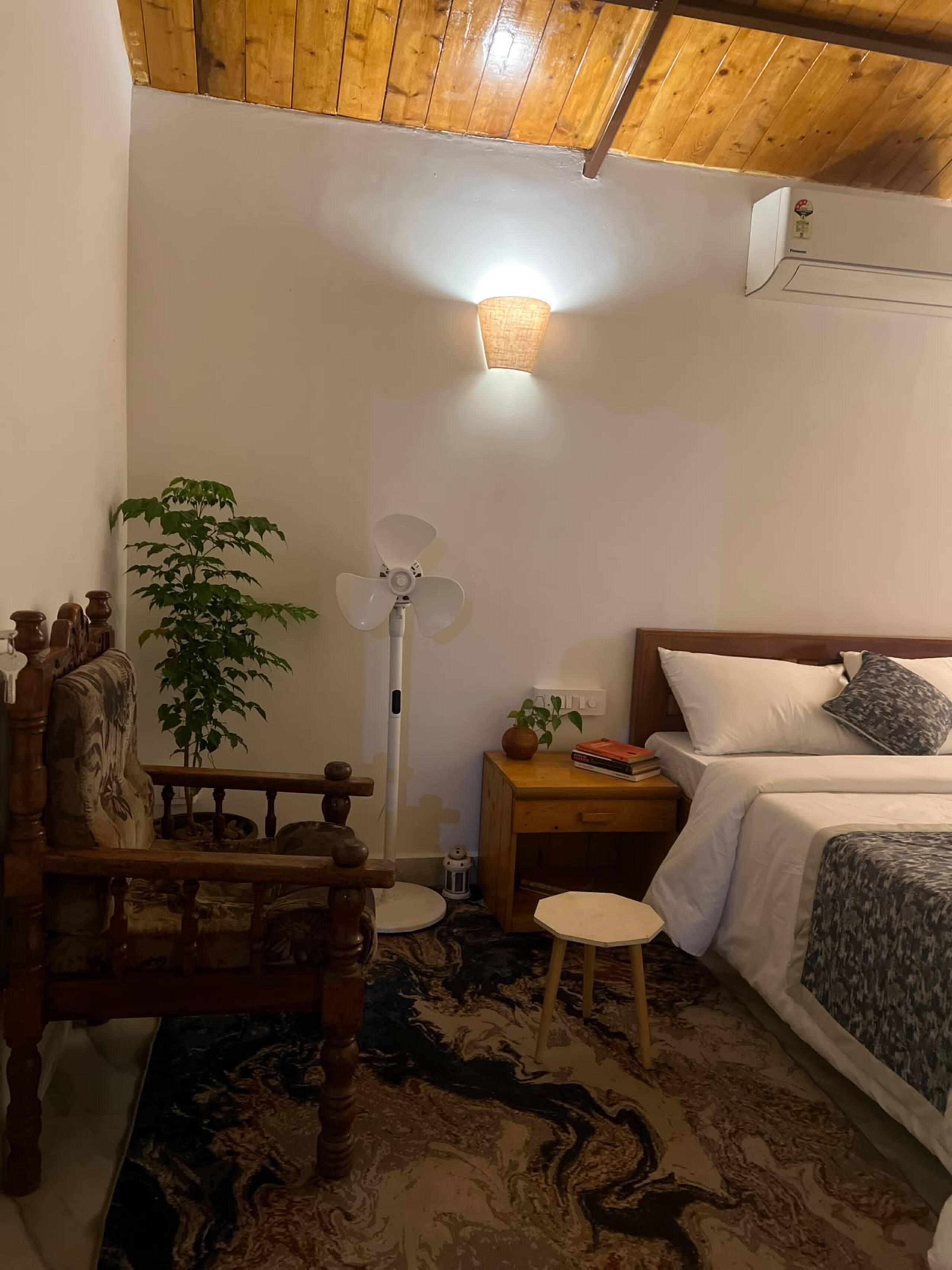 A warm and cozy chalet bedroom 14