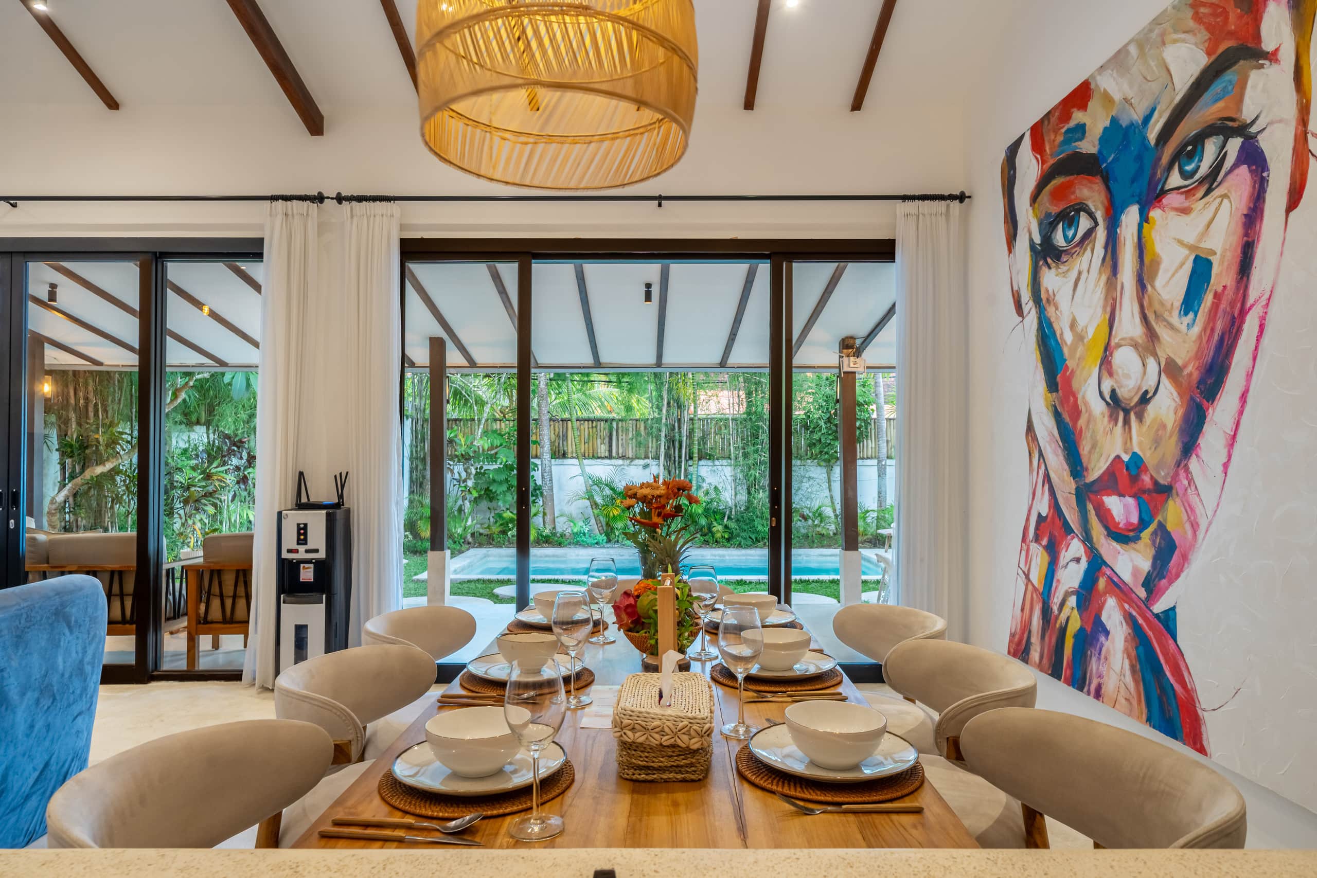 Huge Tropical 3BR in Serene Ubud w Pool & Lounge 8