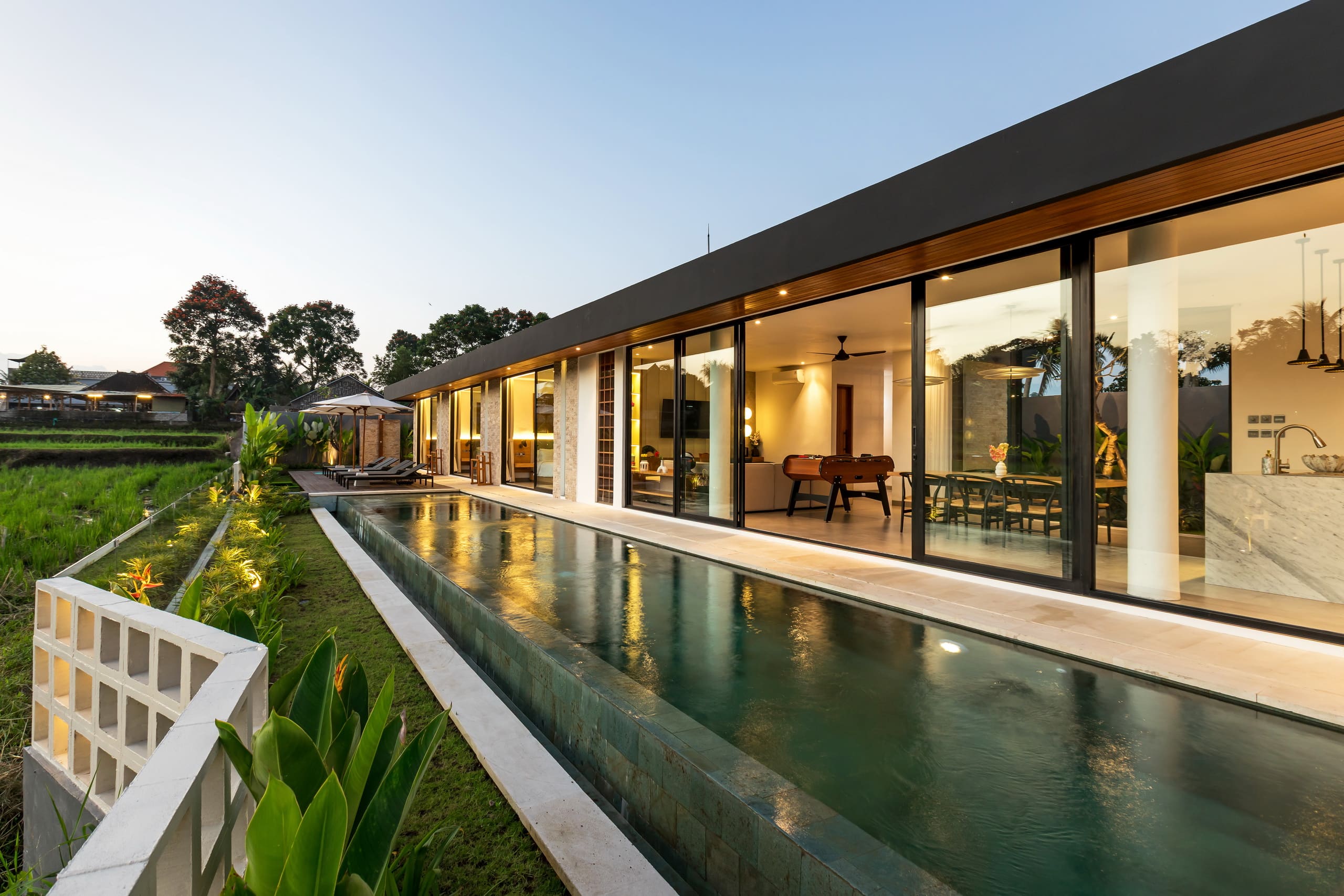 3BD Modern villa, ricefield, sauna, infinity pool 6