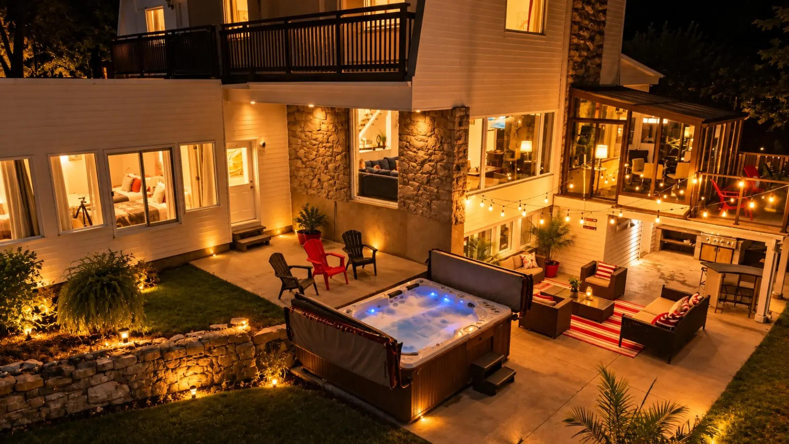 View*39 Ppl*22 beds*8 Br*9 Ba*Hot tub 12