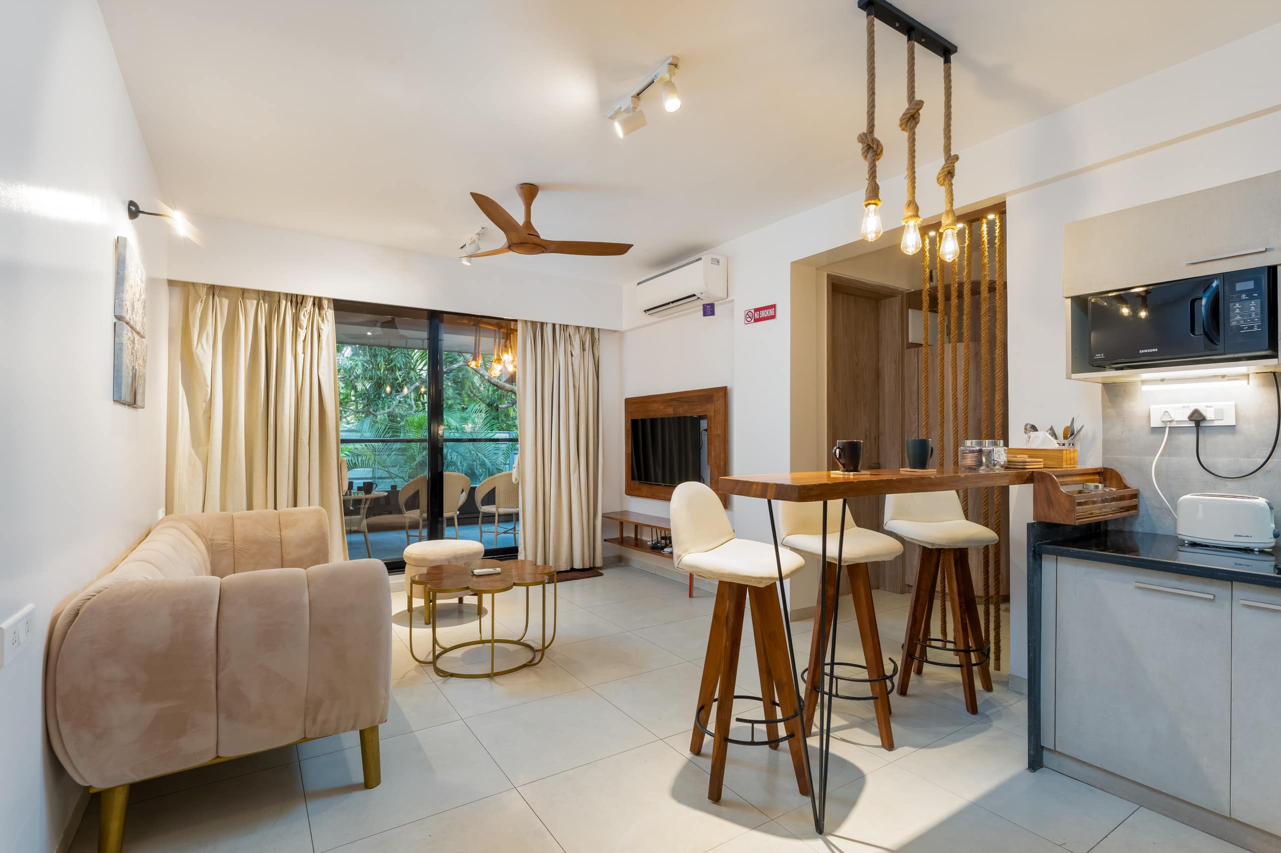 Sereno Siesta 2bhk cosy apt w/balcony swing & pool 16