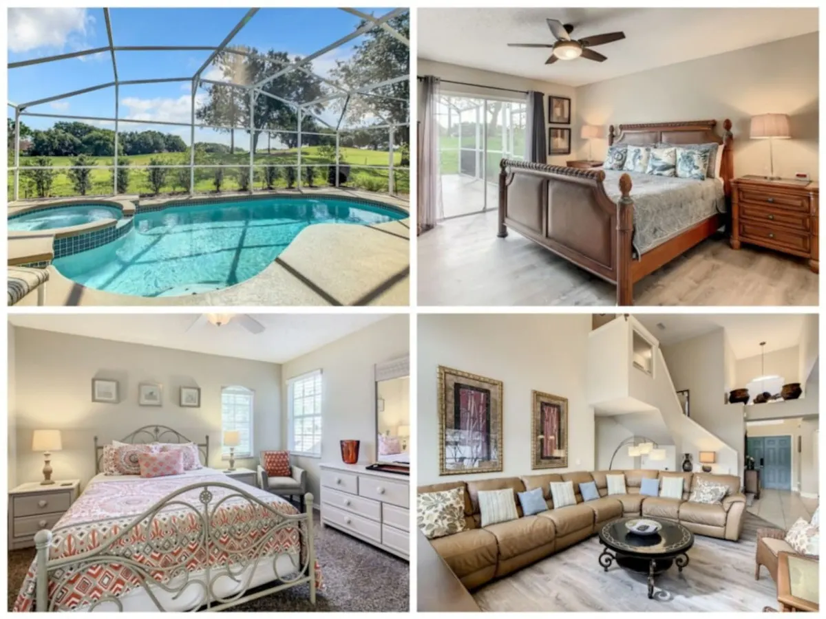 Tee Tea House – Stylish 4-Bedroom Home with Private Lanai Near Disney & Golf! 🏡⛳☀️