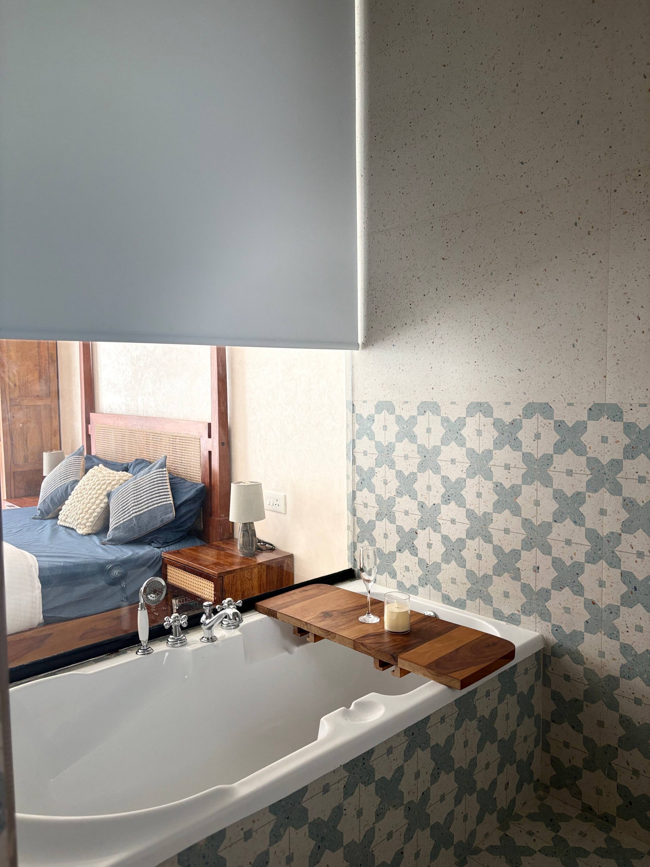 Scenic 1 bhk with bathtub in Siolim |Mimoso stays 28