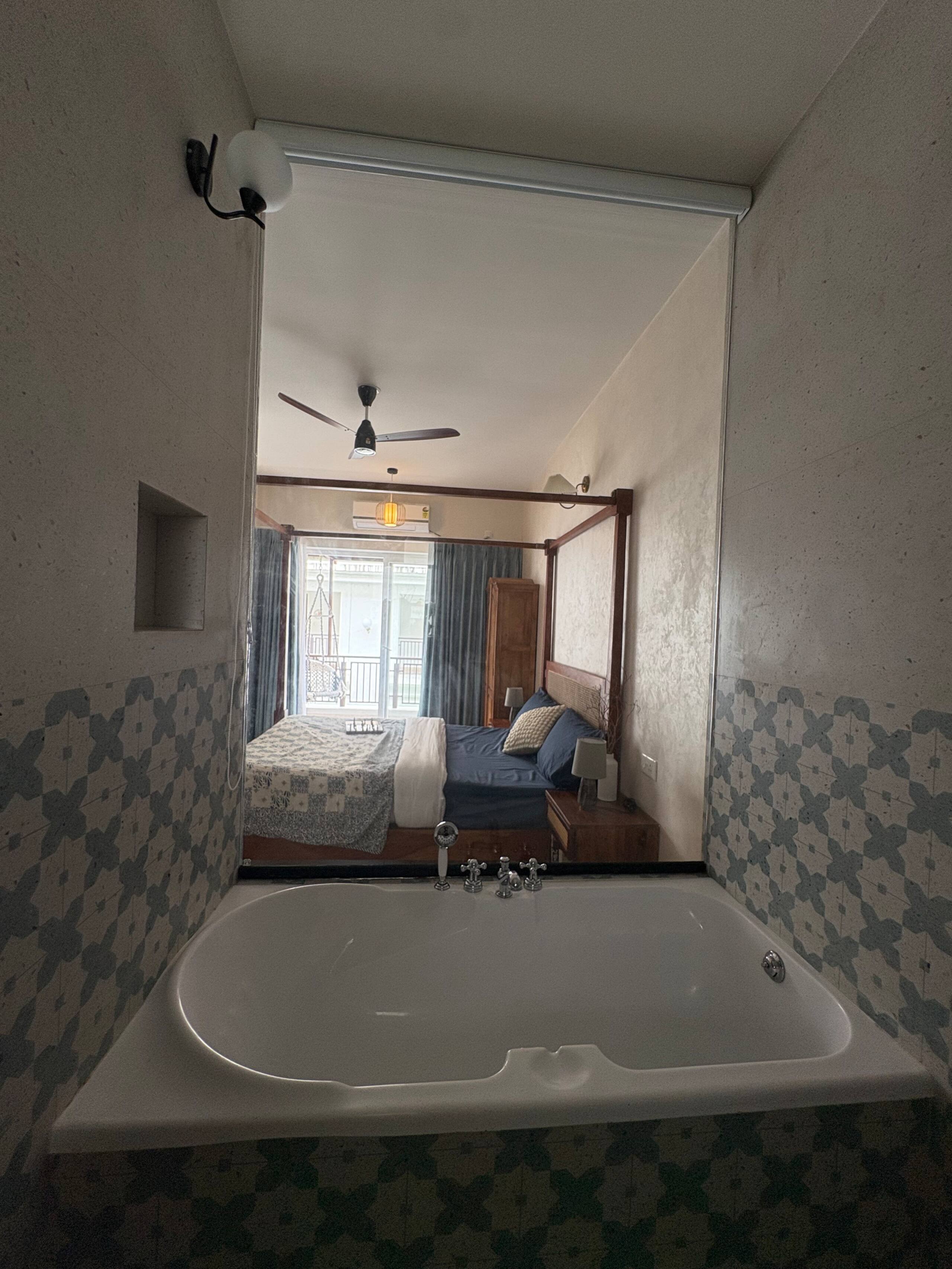 Scenic 1 bhk with bathtub in Siolim |Mimoso stays 34