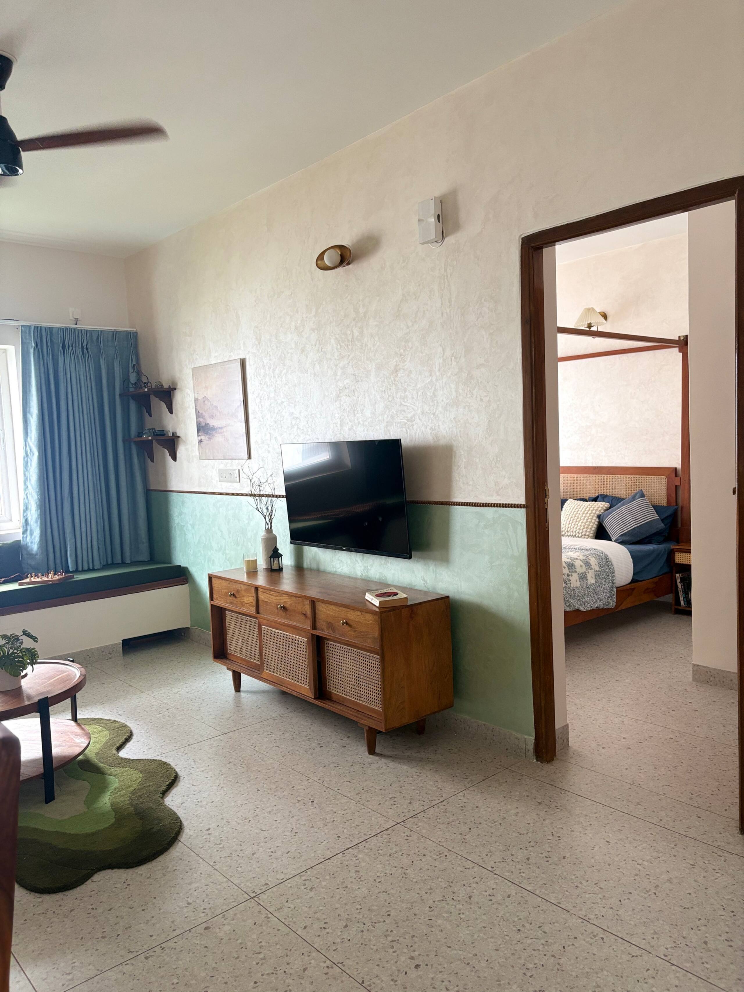 Scenic 1 bhk with bathtub in Siolim |Mimoso stays 11