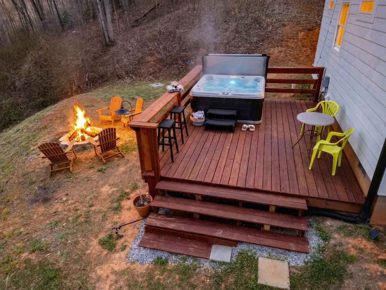 20 Min to AVL | Hot Tub, Fire Pit & Mountain Views — photo 5