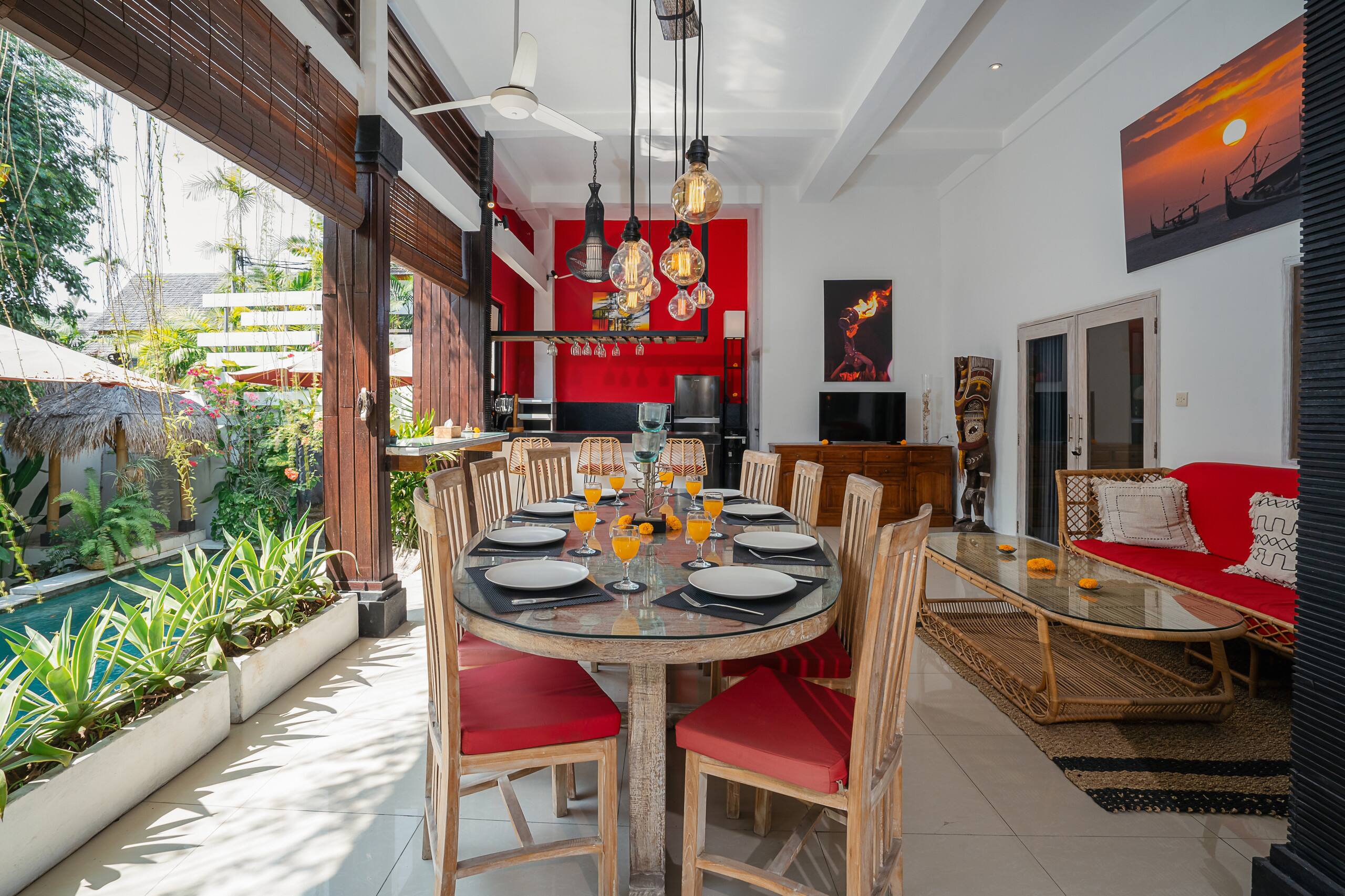 2 adjacent villas offering 6BR & 2 pools in Canggu — photo 4