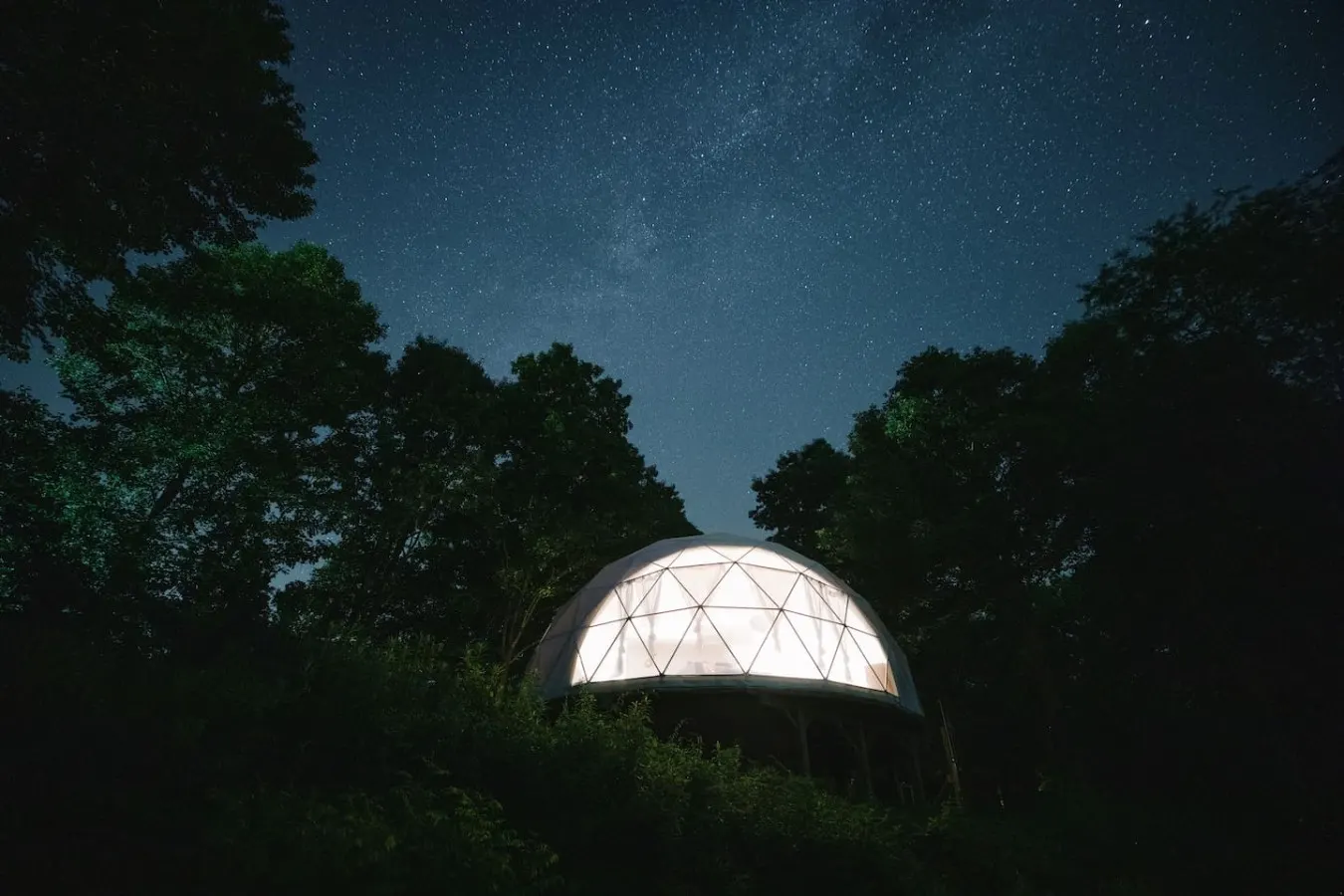 Asheville Luxury Glamping Dome | Mtn View, Hot Tub