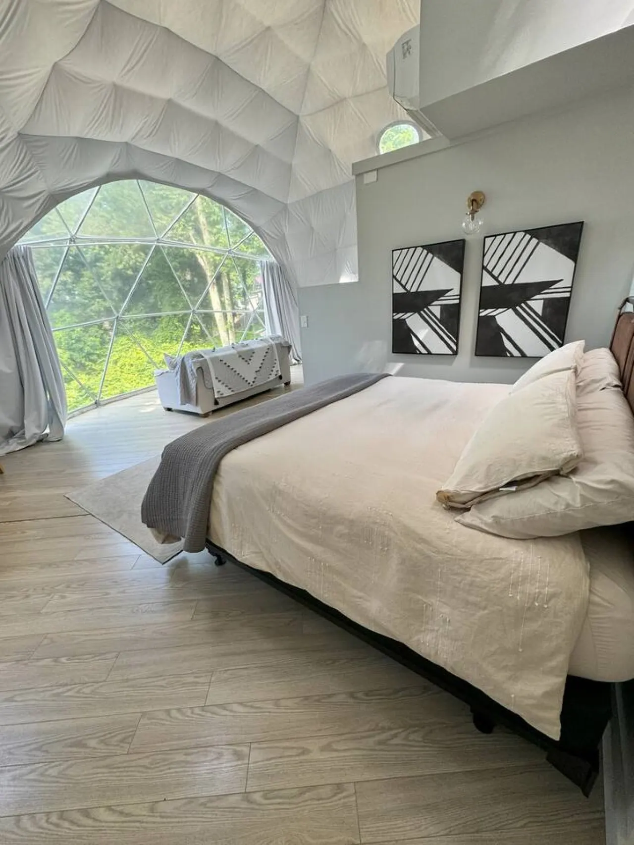 Asheville Luxury Glamping Dome Mtn View, Hot Tub 11