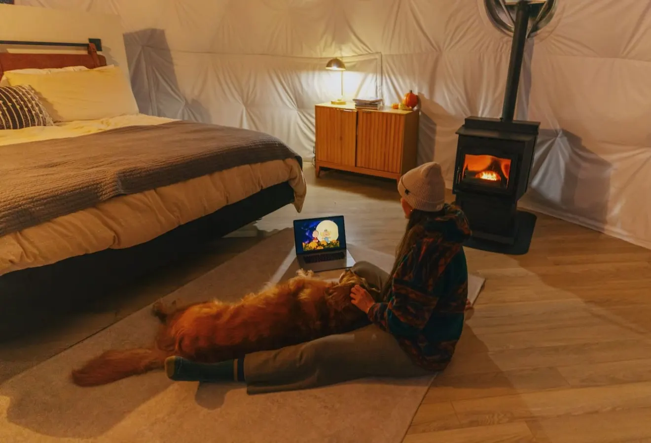 Asheville Luxury Glamping Dome Mtn View, Hot Tub 12