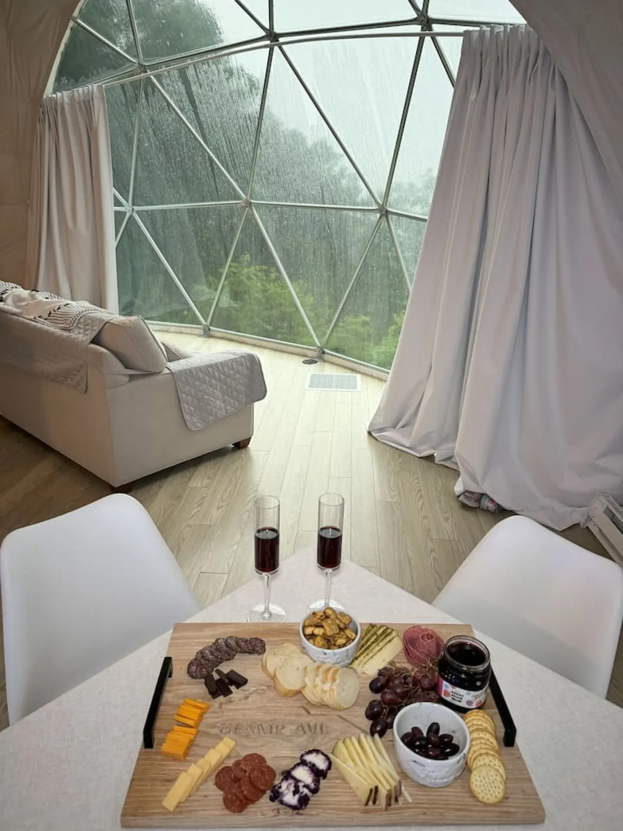 Asheville Luxury Glamping Dome Mtn View, Hot Tub 19