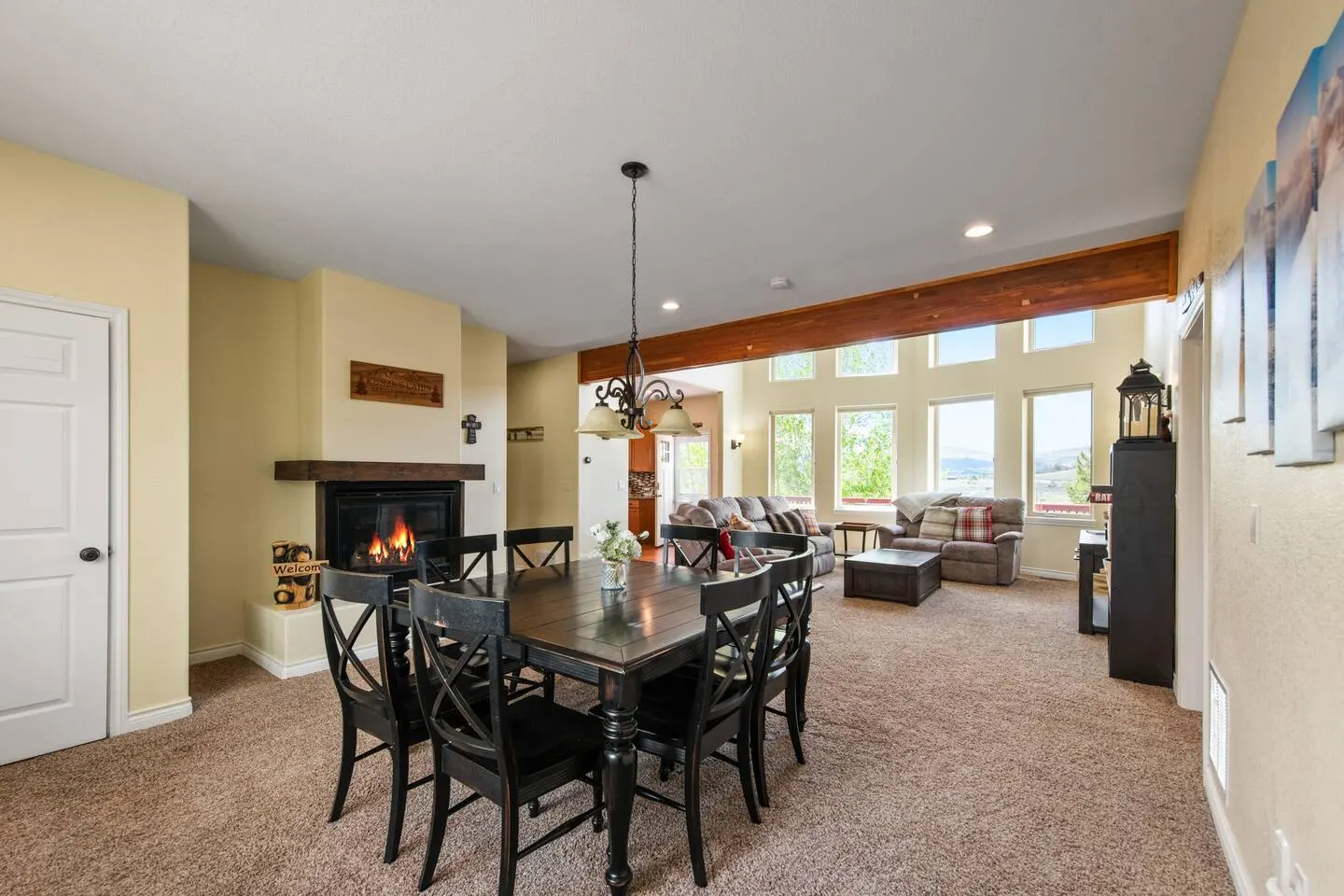 Private 5-Acre Winter Retreat Fireplace 15
