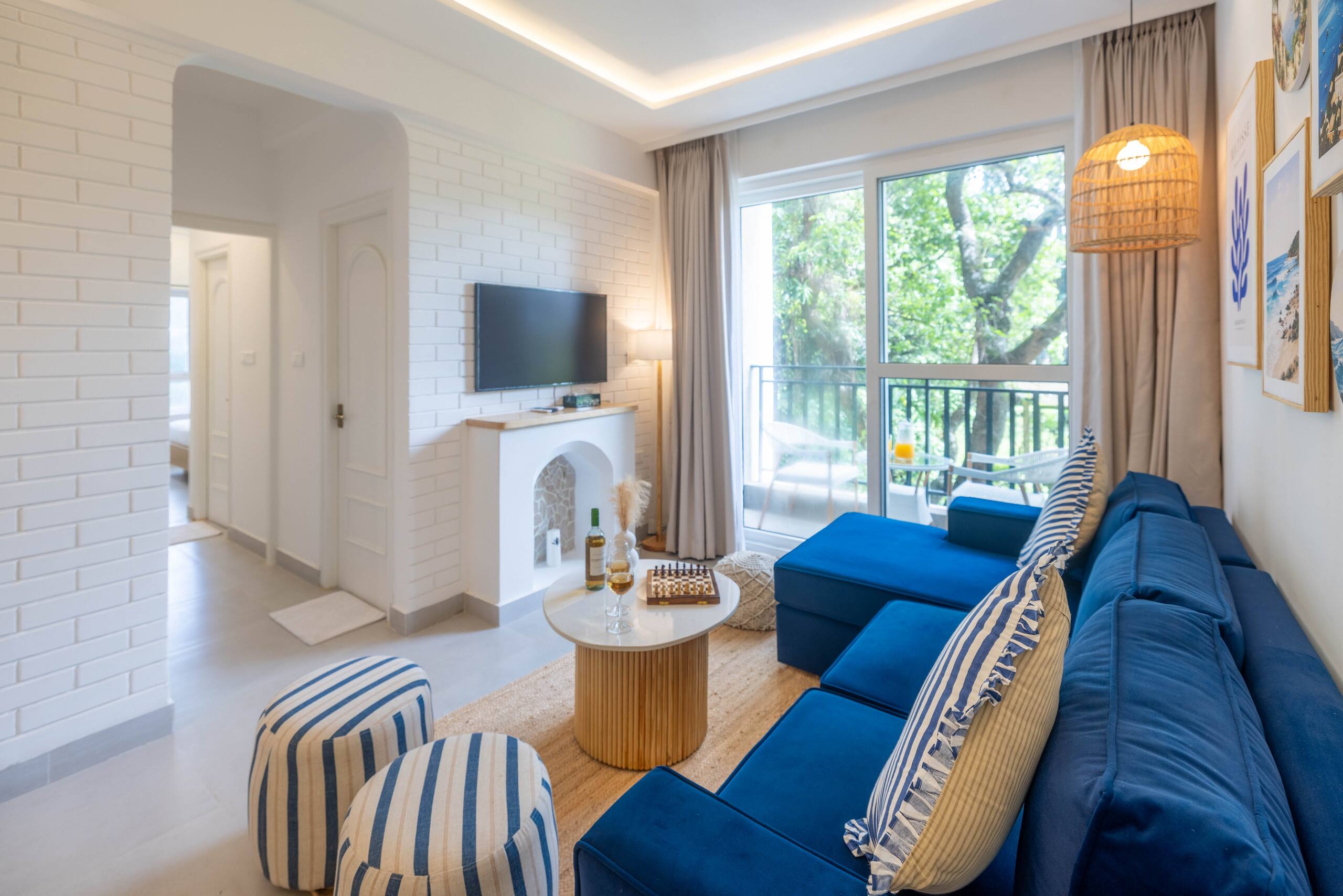 Cozy 2BR Candolim Escape | Pool, Gym & Hill Views 9
