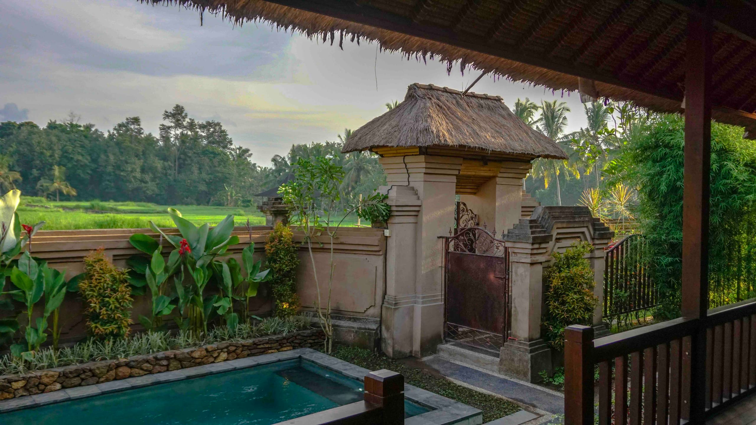 wooden house with private Pool and kitchen_2BDR
