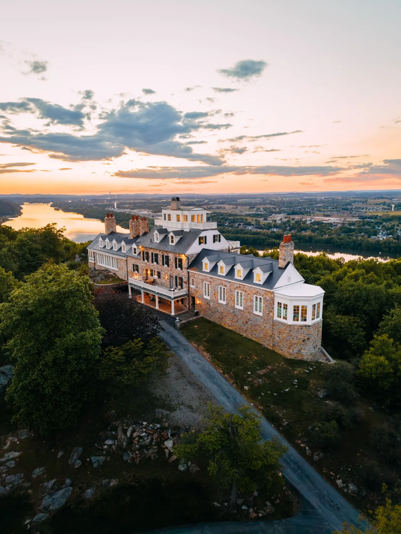 Roundtop Mansion on 135 Acre Estate with Indoor Pool