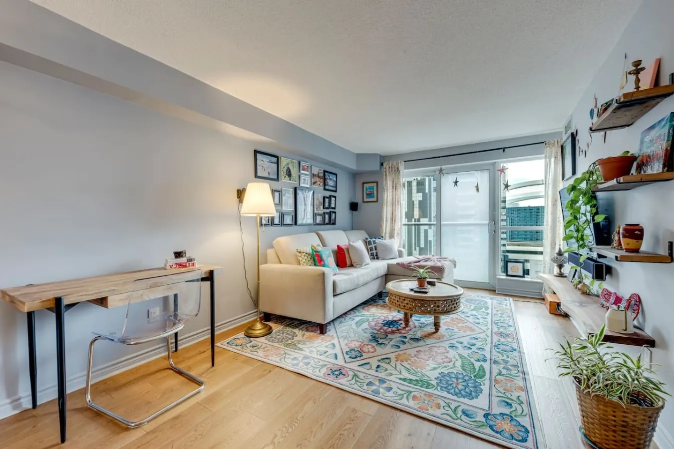 Stylish 1BR Condo Large Home Office City Views 9