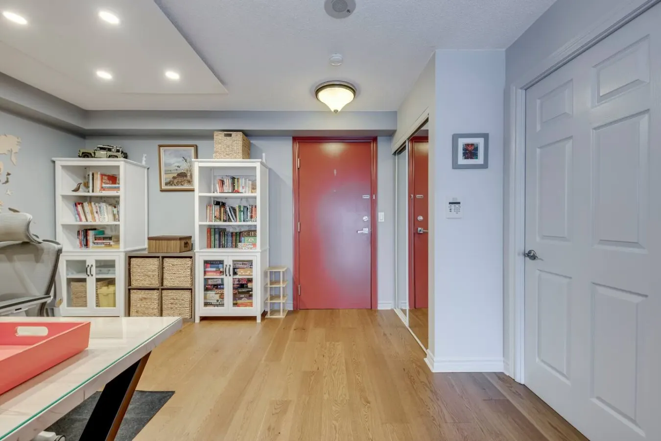 Stylish 1BR Condo Large Home Office City Views 13