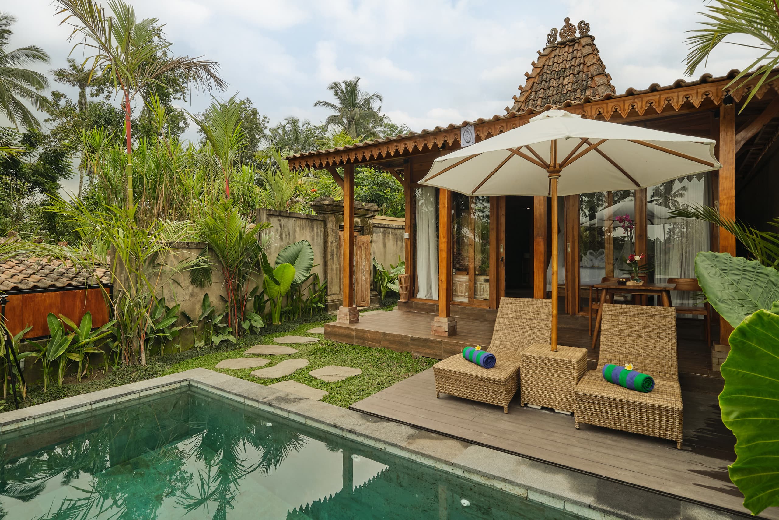 Serene Wooden Private Pool Villa w/Rice Field View 12
