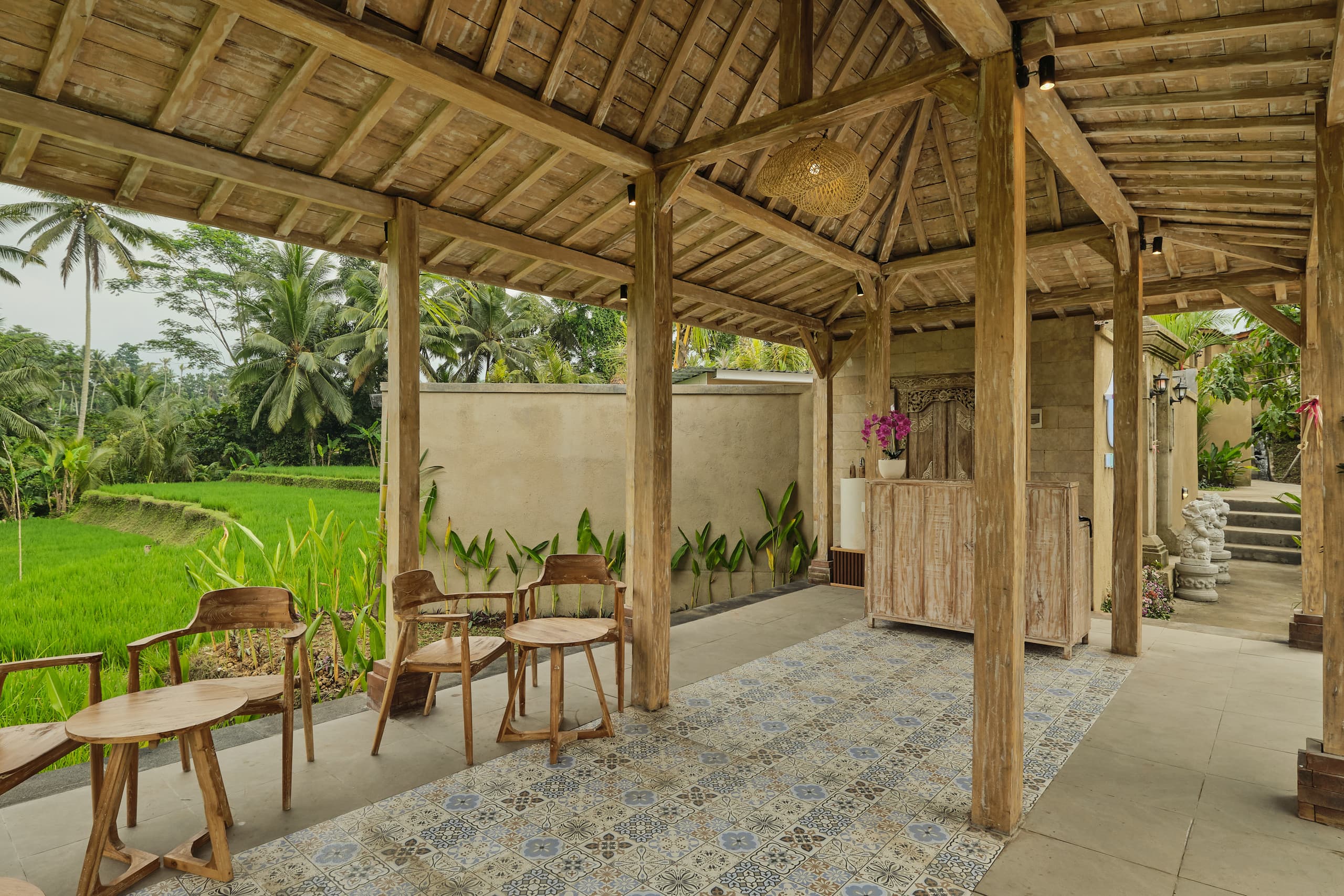 Serene Wooden Private Pool Villa w/Rice Field View 7
