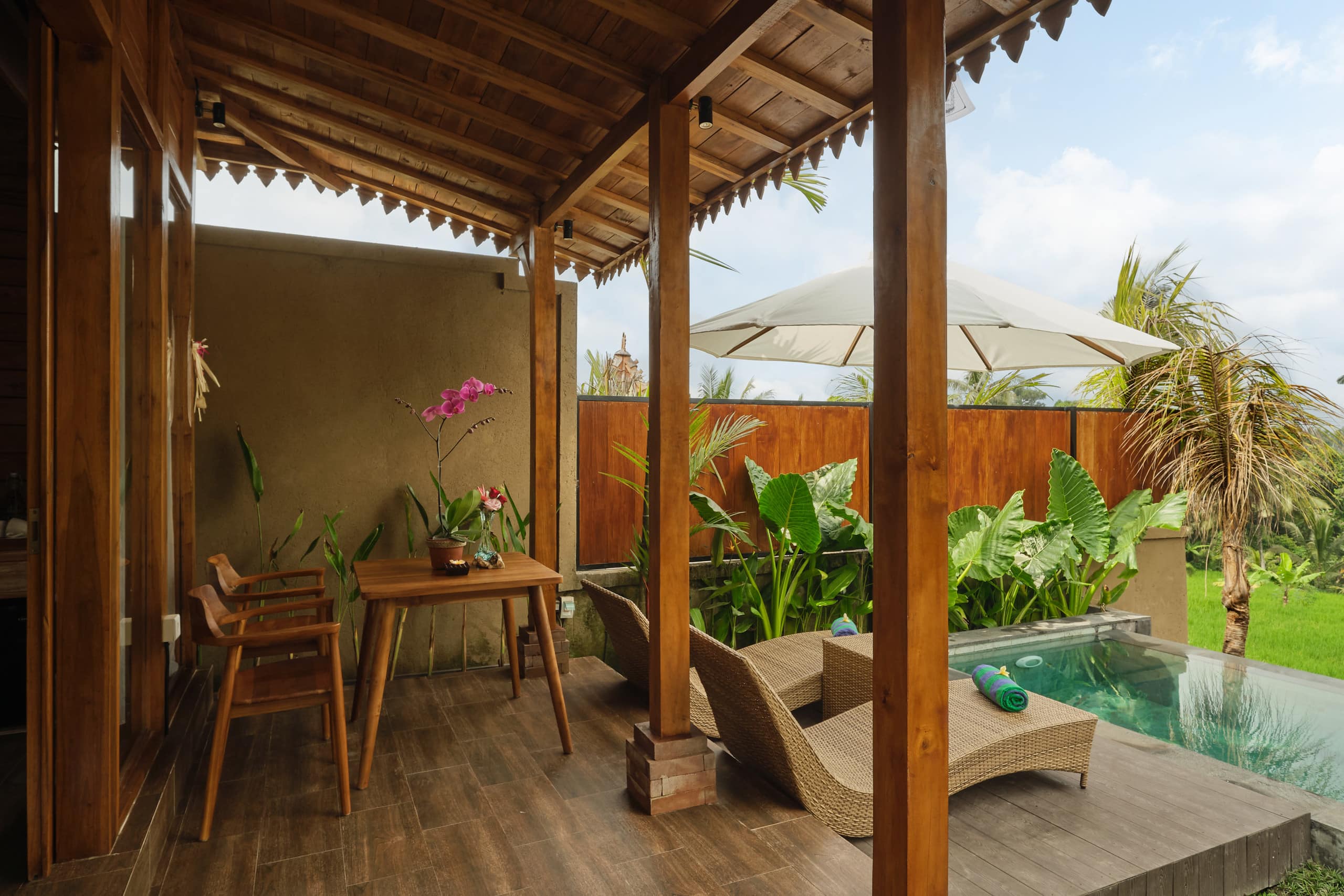 Serene Wooden Private Pool Villa w/Rice Field View 35
