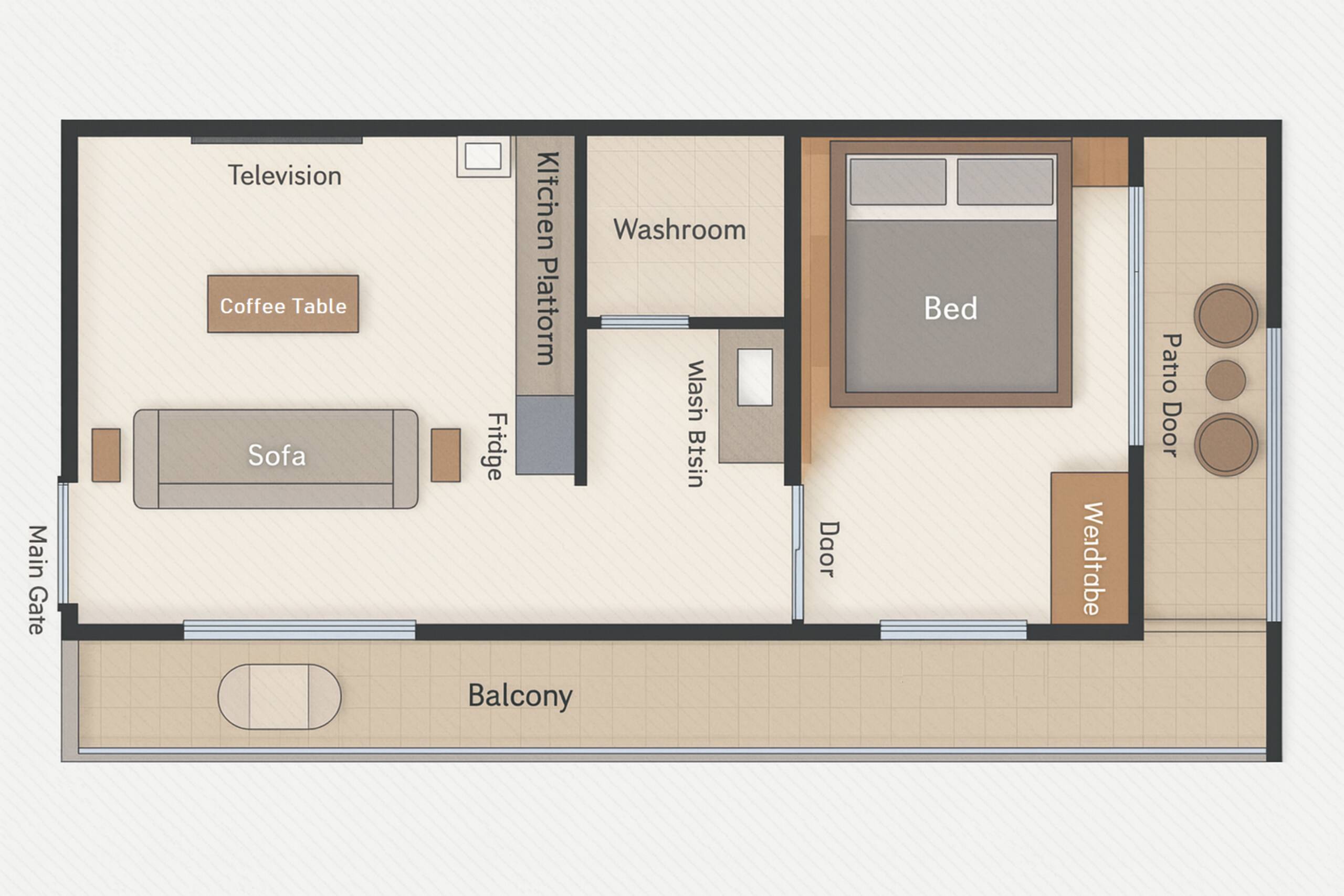 Arambol Bliss-1st F-Stylish 1BHK-Beach 1 Min Walk 14