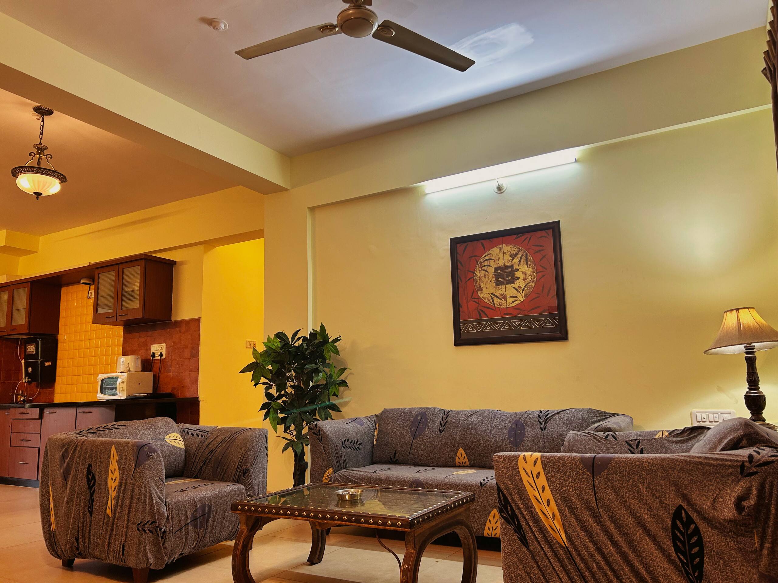 2BHK Apartment Pool facing Apt by Laze Around Us 10