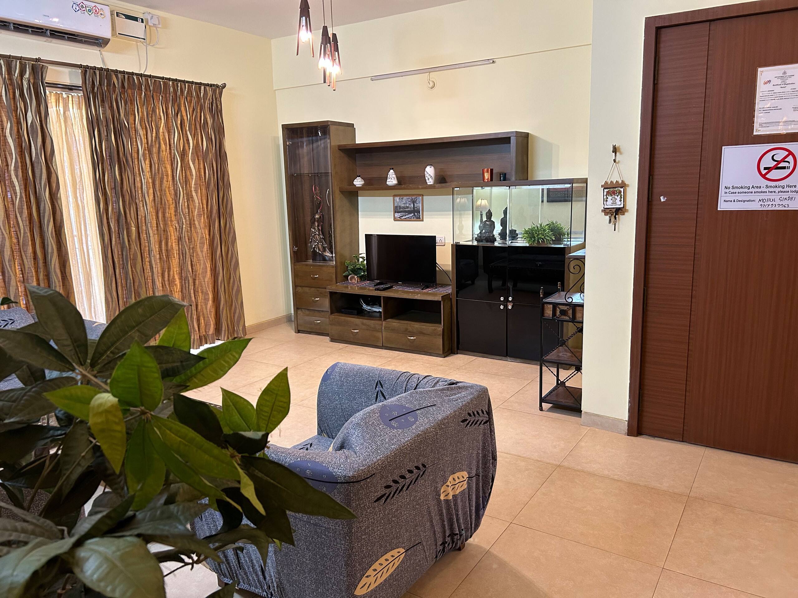 2BHK Apartment Pool facing Apt by Laze Around Us 7