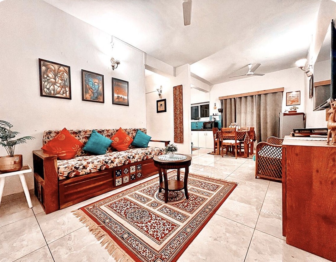 The Cider 3BHK|Beach 5 min walk|Sleeps 10|AC~Wi-Fi 1