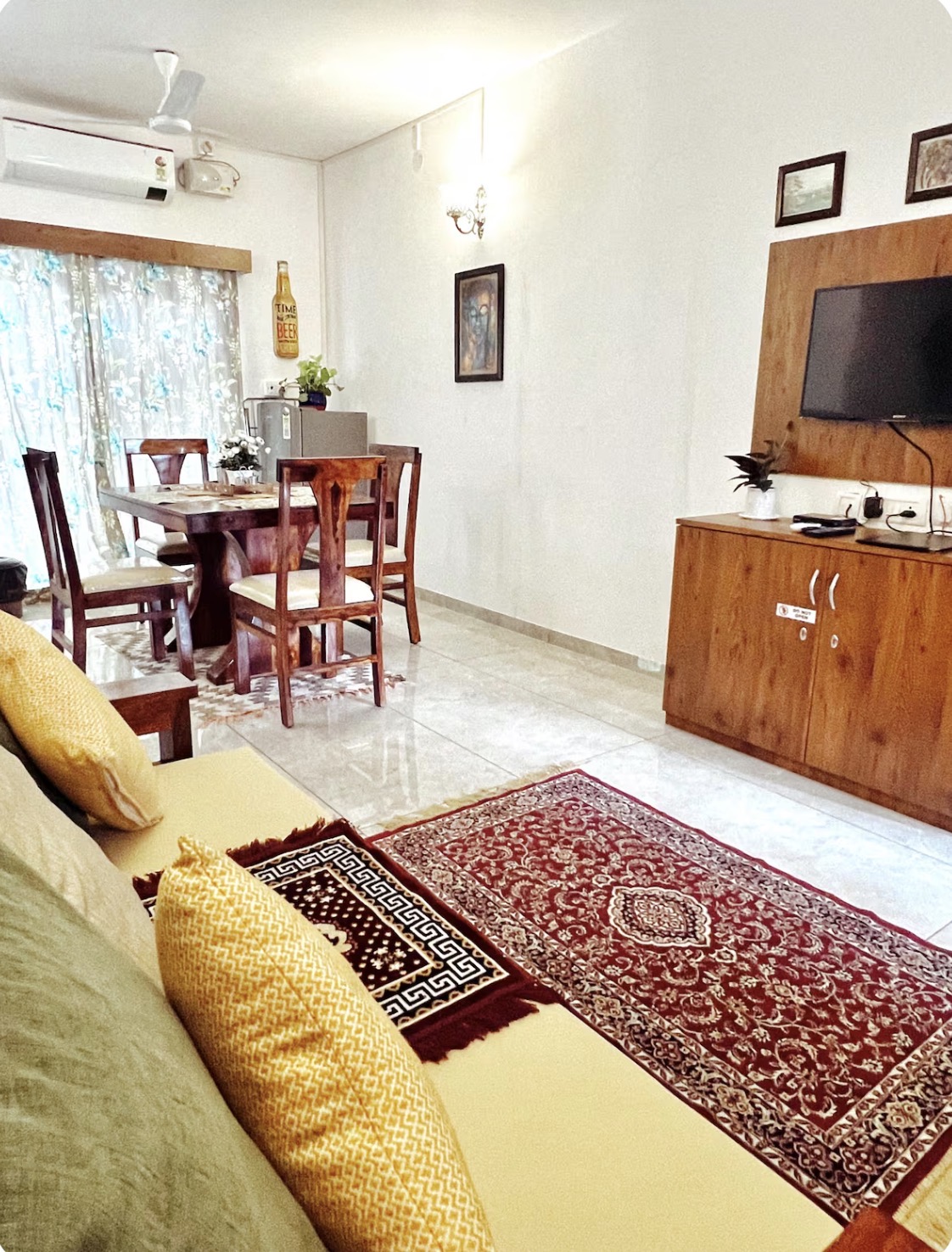 The Cider 3BHK|Beach 5 min walk|Sleeps 10|AC~Wi-Fi 2