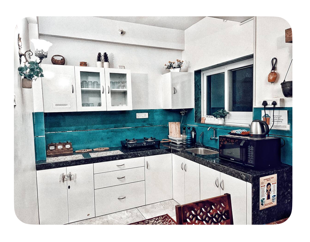The Cider 3BHK|Beach 5 min walk|Sleeps 10|AC~Wi-Fi 6