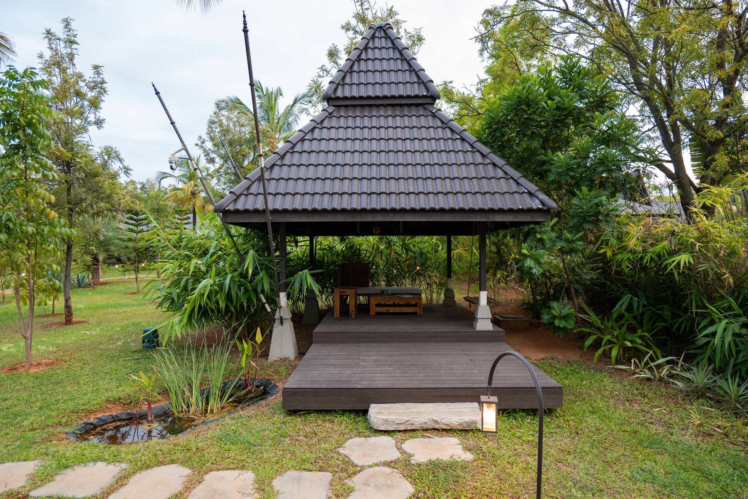 3 BHK Villa + Luxury Tent, Pool, Gazebo & Fire Pit — photo 4