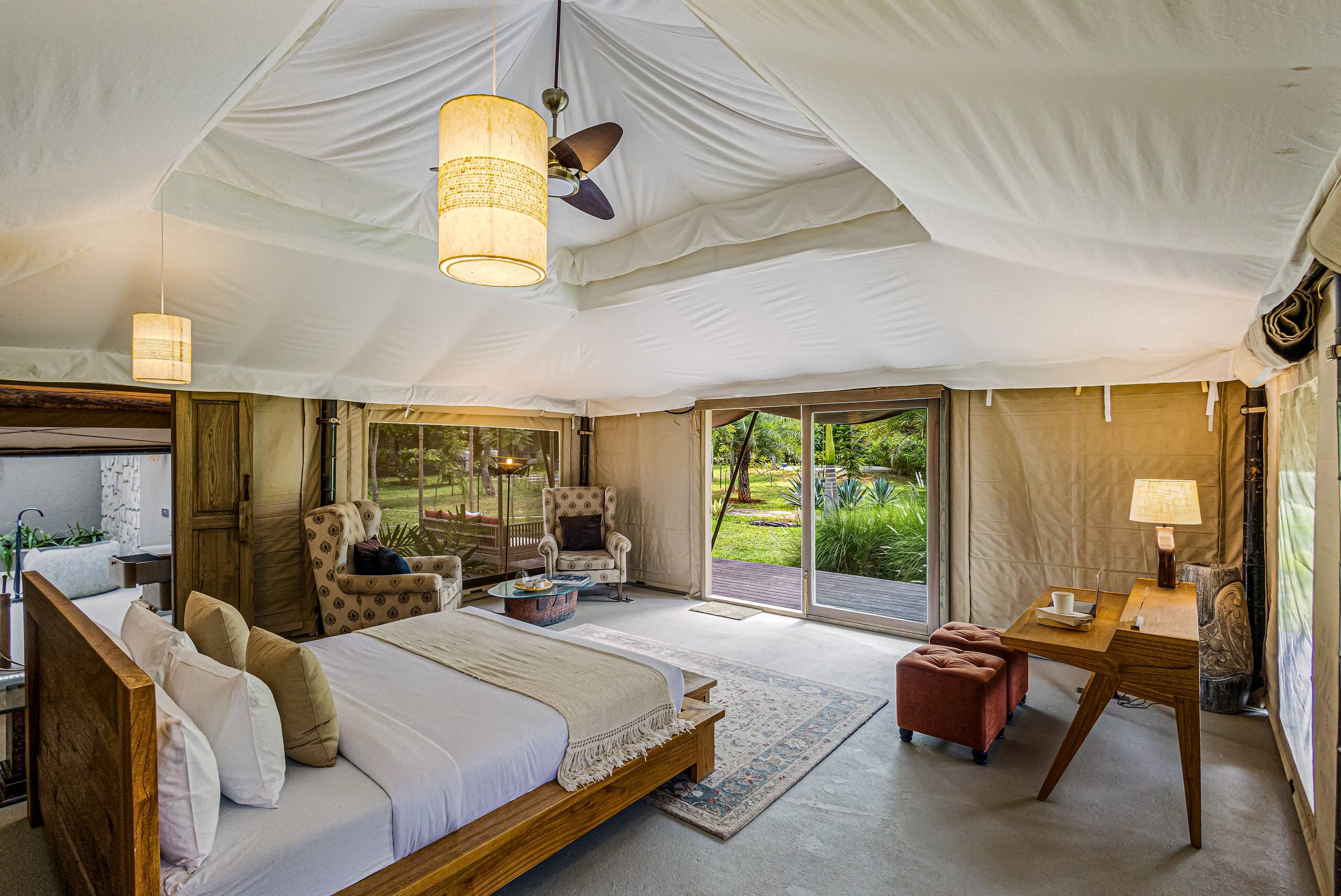 3 BHK Villa + Luxury Tent, Pool, Gazebo & Fire Pit — photo 3