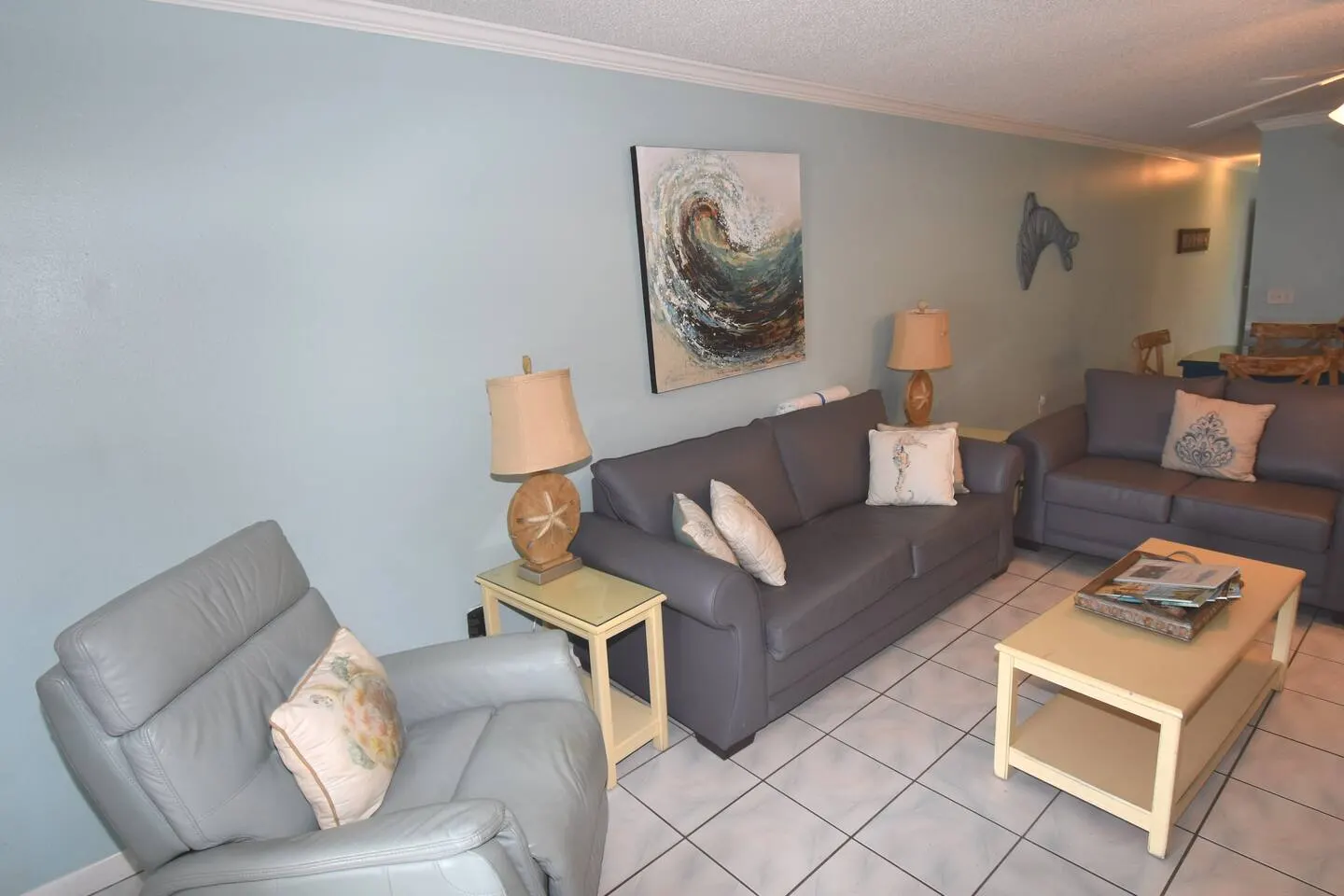 Whispering Seas 108- Oceanfront 2Br/2Bath with pool access. Ground floor with beach view- Sleeps 8 8