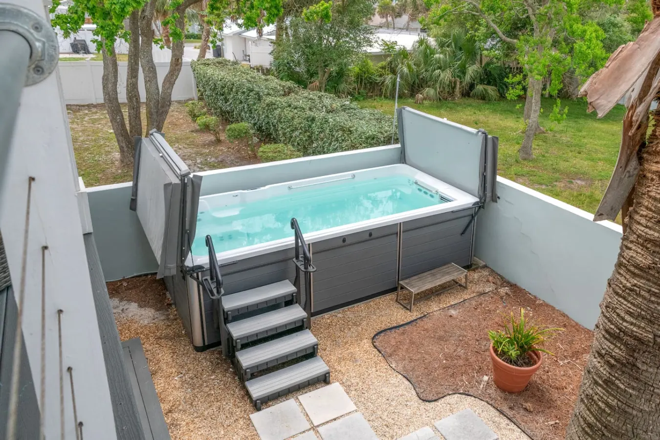 Paradise Palms ~ Pet-Friendly Beach Retreat with Heated Swim Spa & Balcony 3