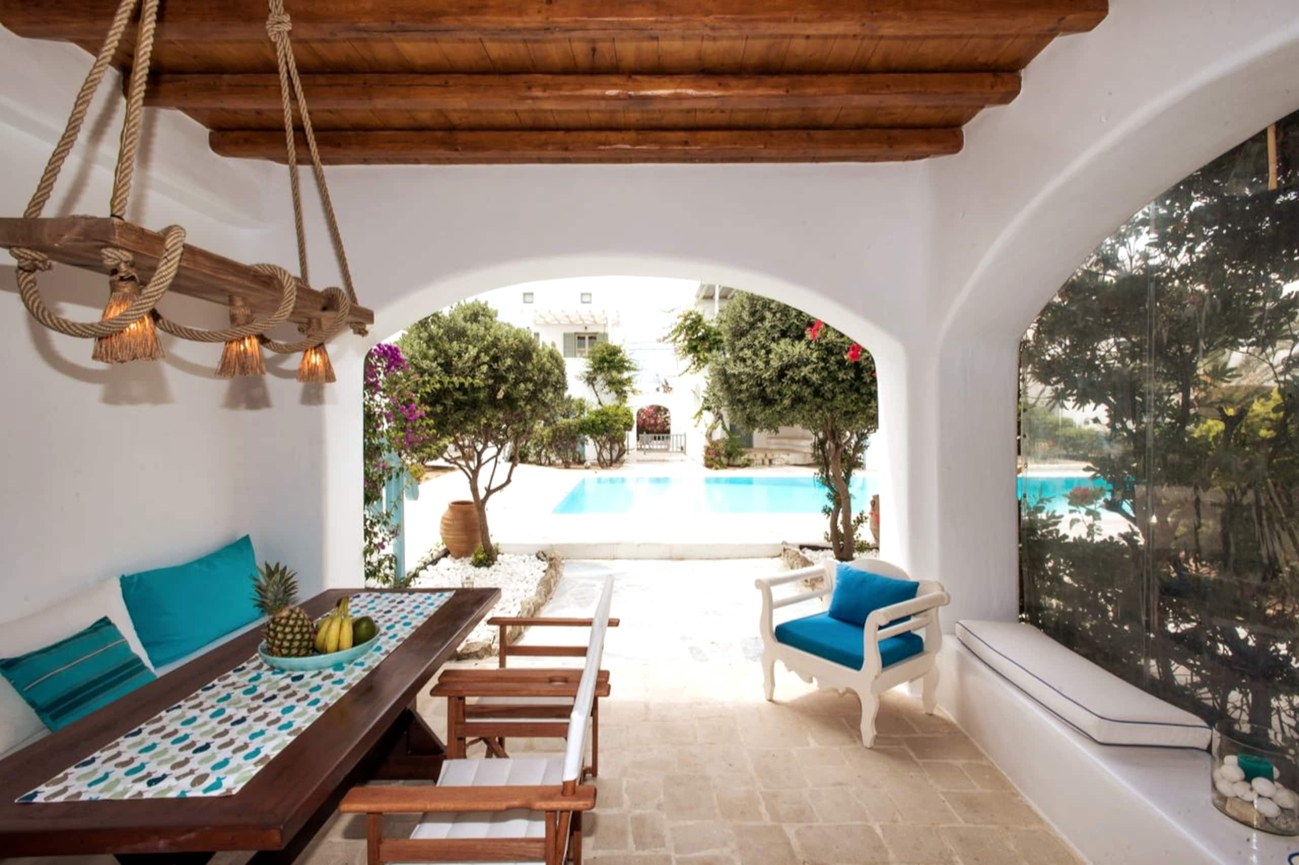 Mykonian Style Pool House 6 w Night Security Guard — photo 4