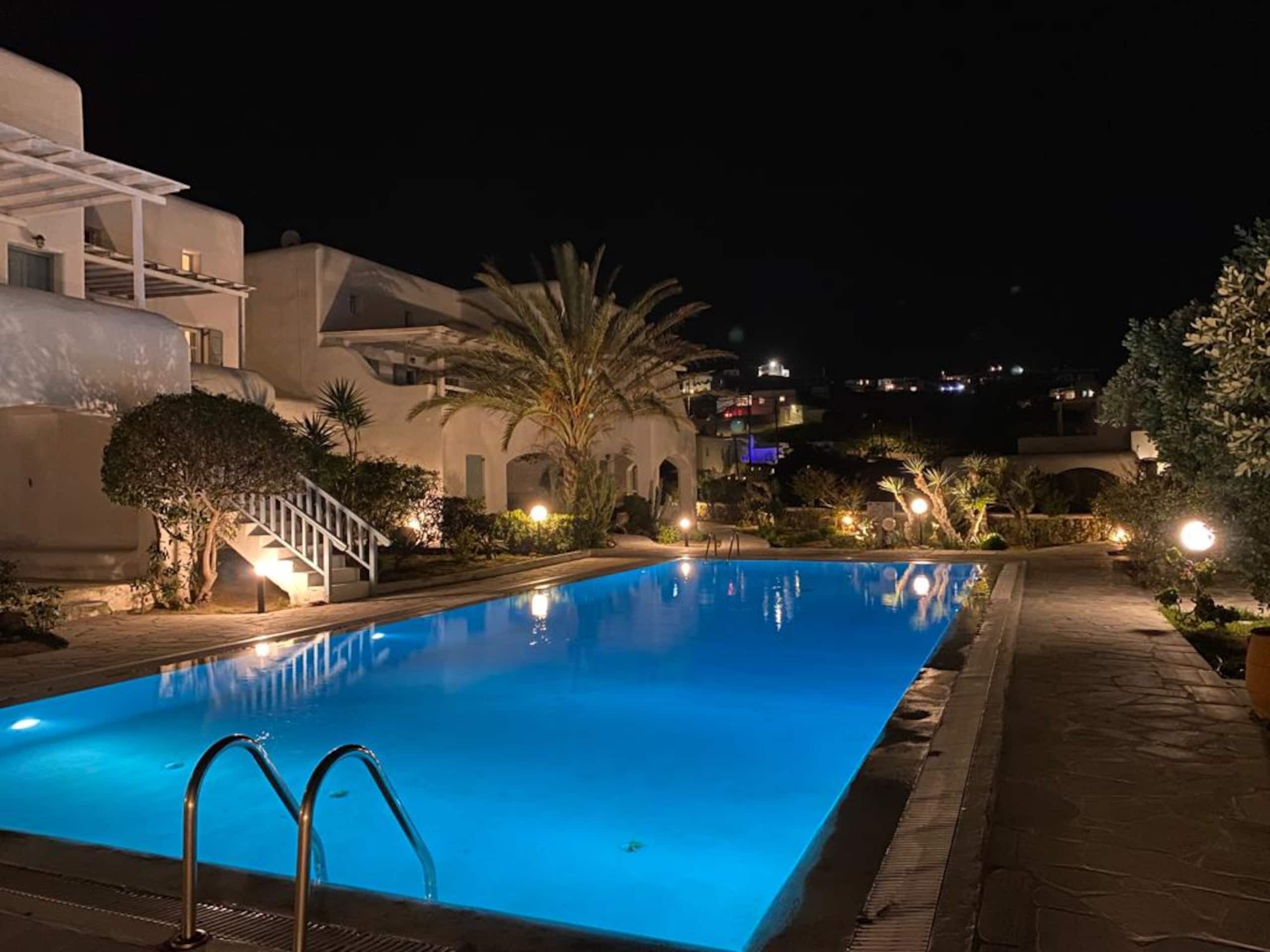 Mykonian Style Pool House 6 w Night Security Guard 26